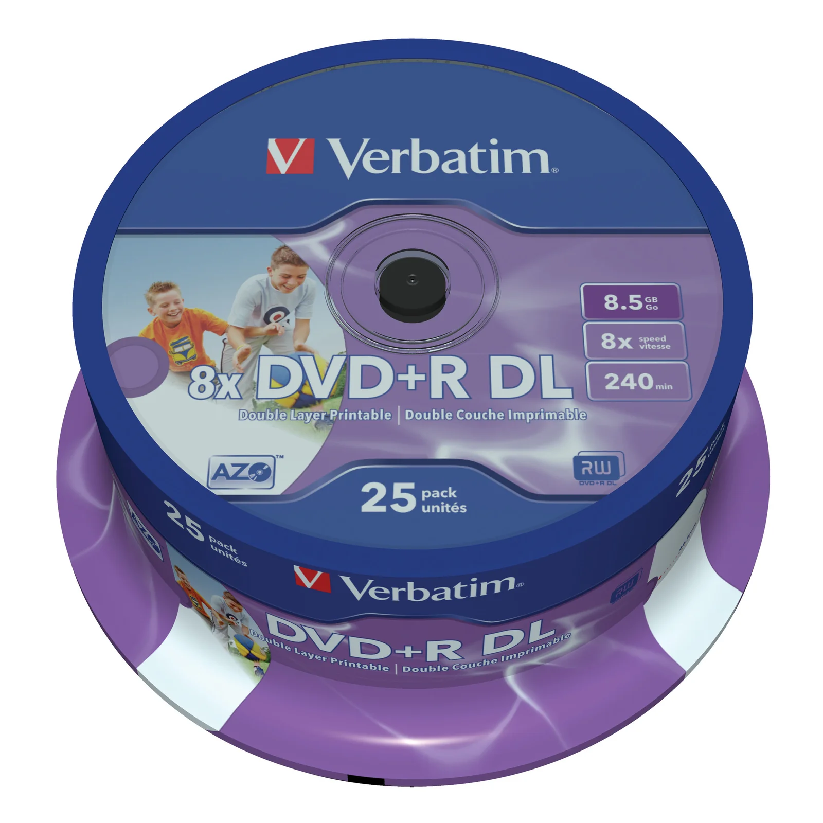 43667 DVD vierge 8,5 Go DVD+R DL 25 pièce(s)