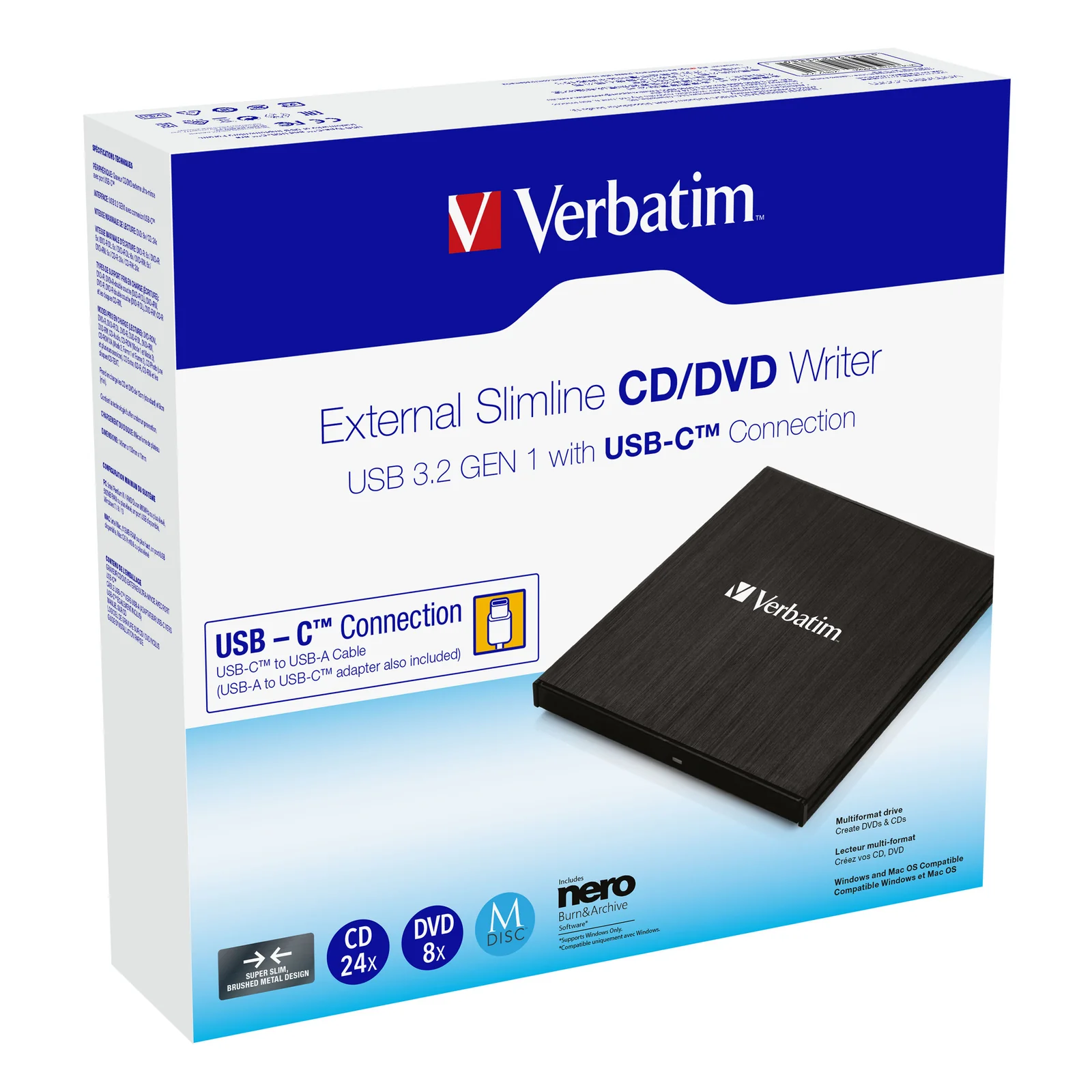 Verbatim 43886 lecteur de disques optiques DVD±RW Noir