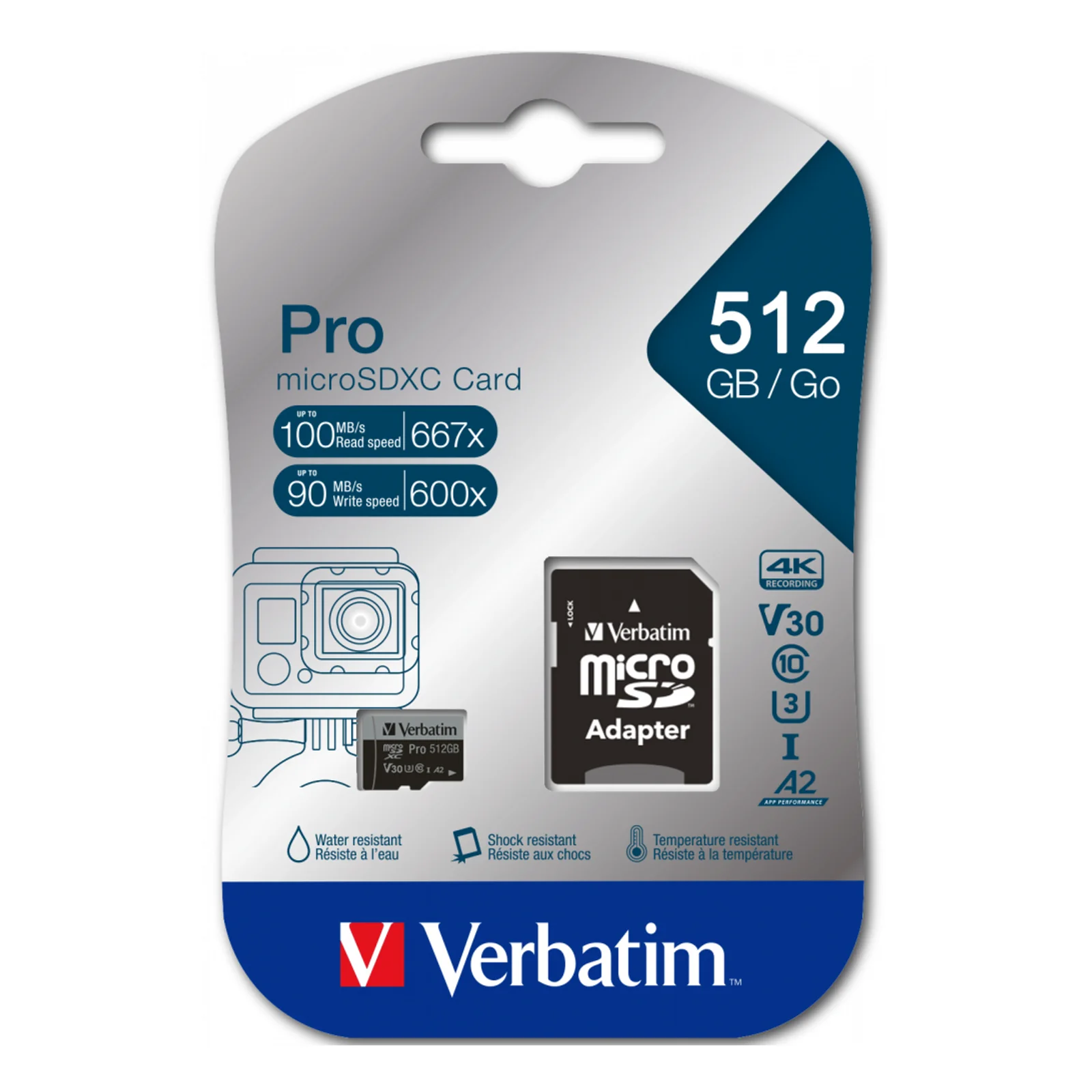 Verbatim 47046 mémoire flash 512 Go MicroSDXC UHS-I Classe 10