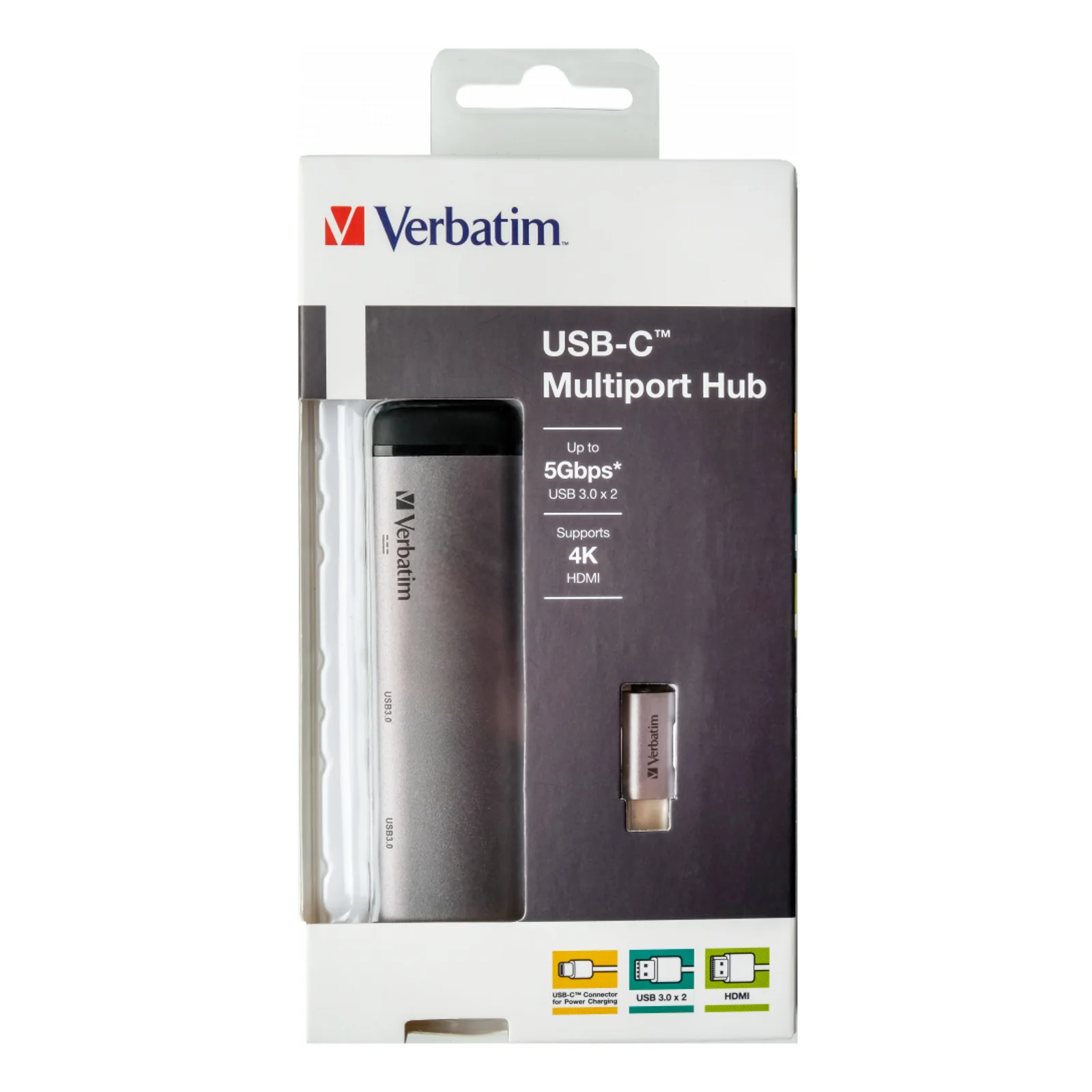 Verbatim 49140 station d'accueil USB 3.2 Gen 1 (3.1 Gen 1) Type-C