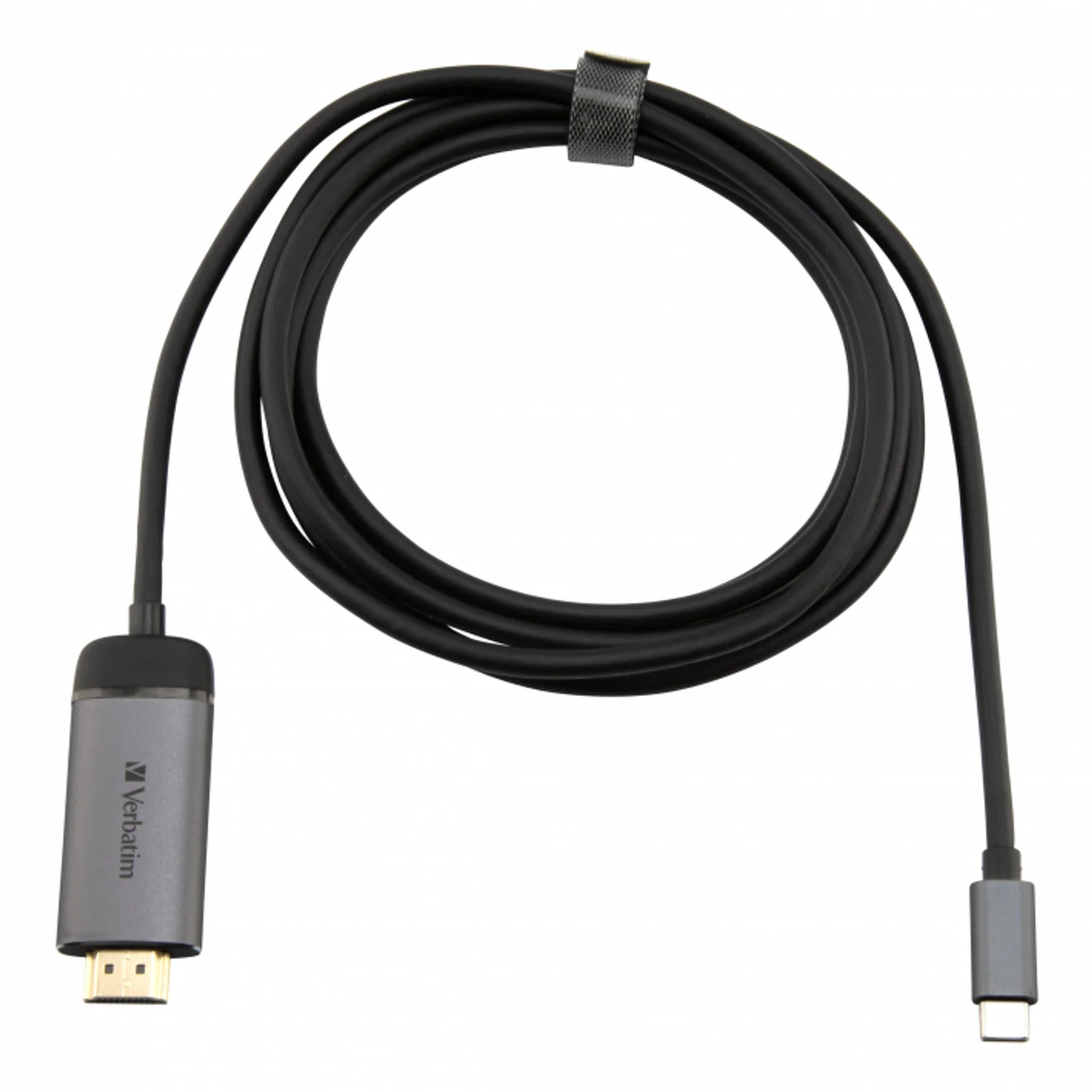 Verbatim 49144 câble vidéo et adaptateur 1,5 m USB Type-C HDMI Noir, Argent