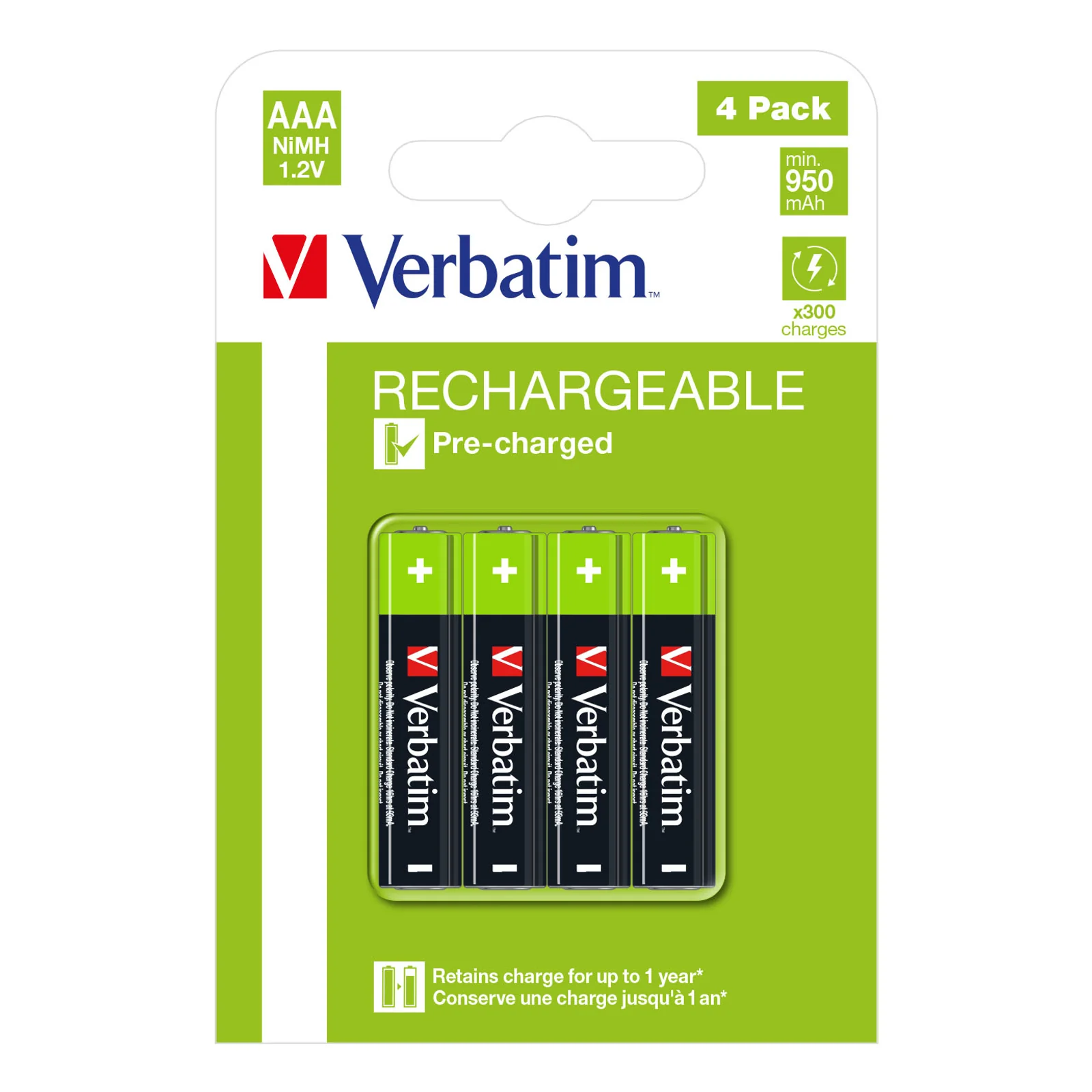 49514 pile domestique Batterie rechargeable AAA Hybrides nickel-métal (NiMH)