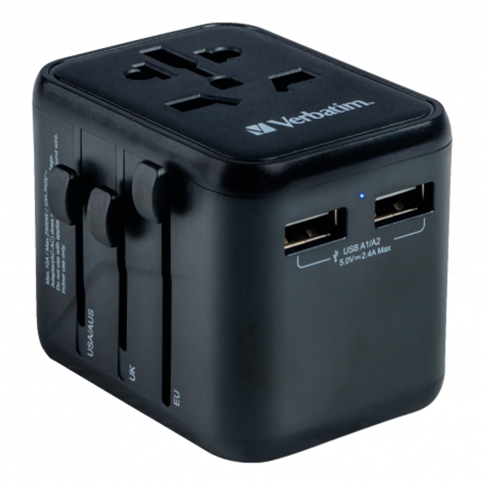 Verbatim 49543 adaptateur prise d'alimentation Universel Noir