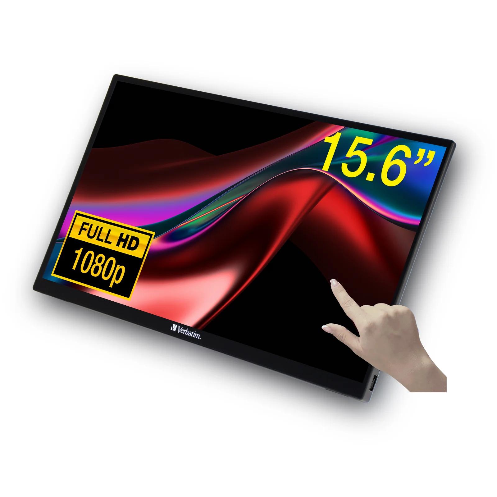 49592 écran plat de PC 39,6 cm (15.6") 1920 x 1080 pixels Full HD LCD Écran tactile Noir