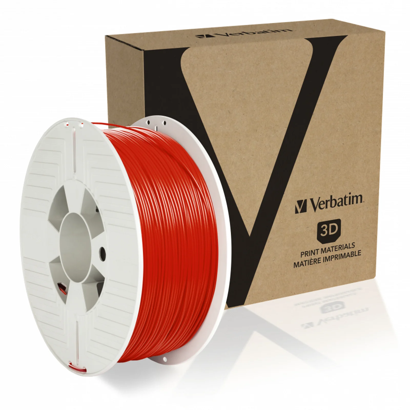 Verbatim 55053 matériel d'impression 3D PETg (polyéthylène téréphtalate glycolisé) Rouge 1 kg