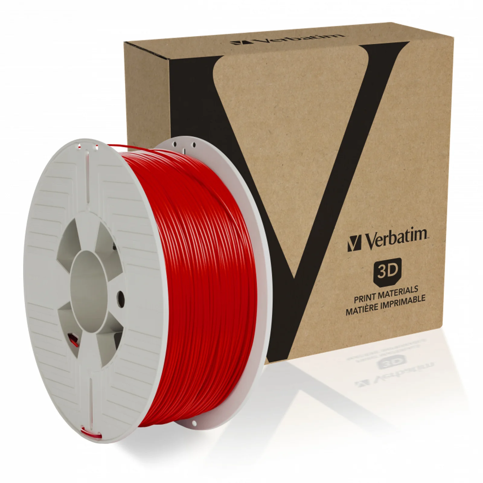 Verbatim 55320 matériel d'impression 3D Acide polylactique (PLA) Rouge 1 kg