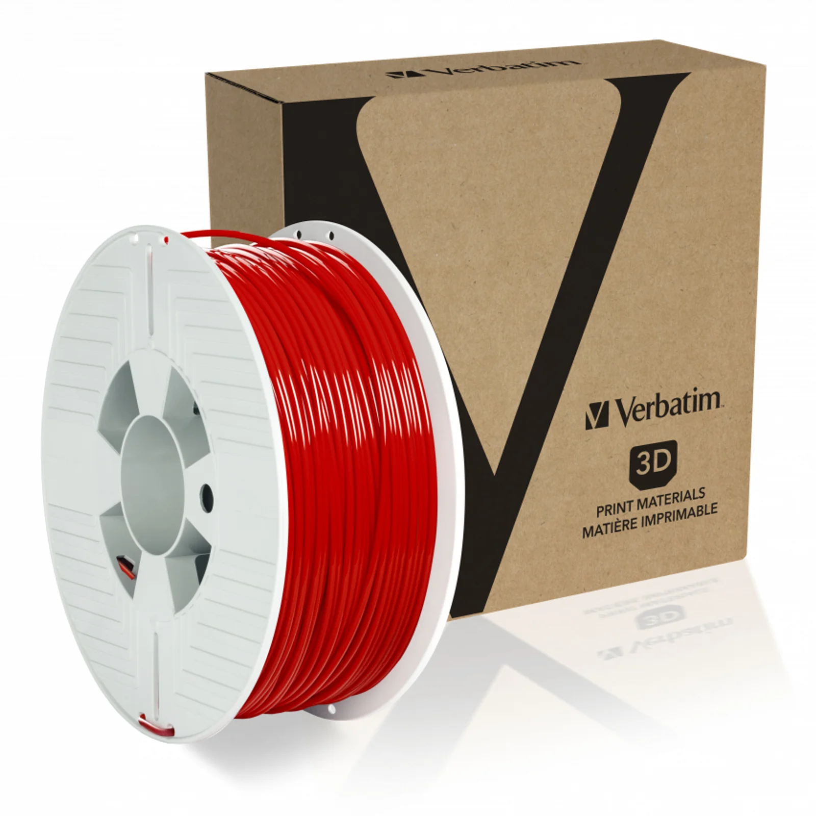 Verbatim 55330 matériel d'impression 3D Acide polylactique (PLA) Rouge 1 kg
