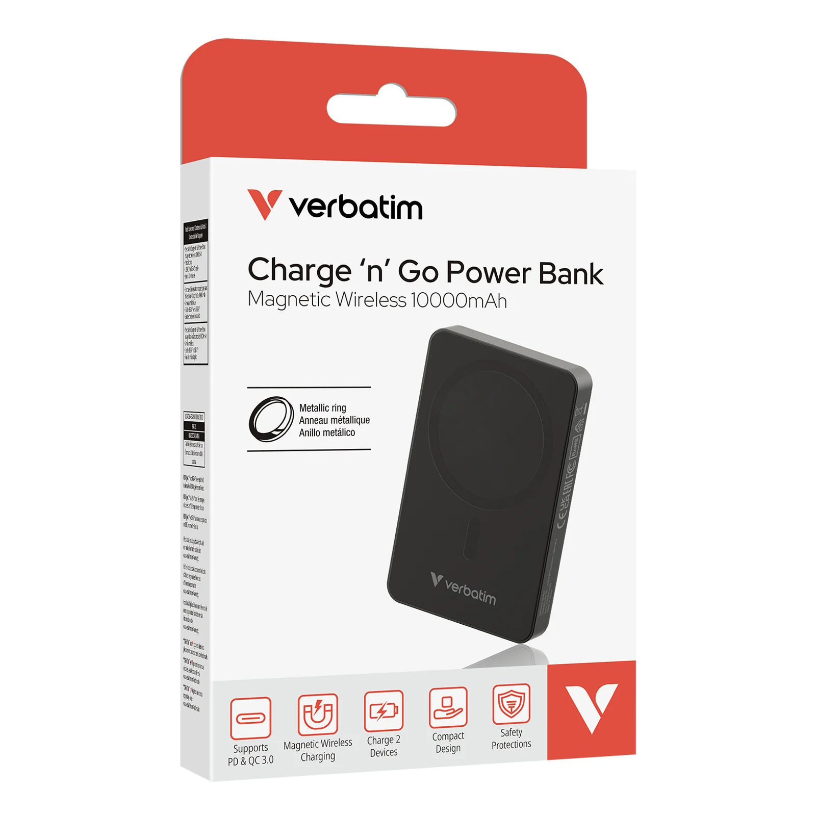 Verbatim Batterie Externe Charge 'n' Go Essentials 10000mAh - Noir