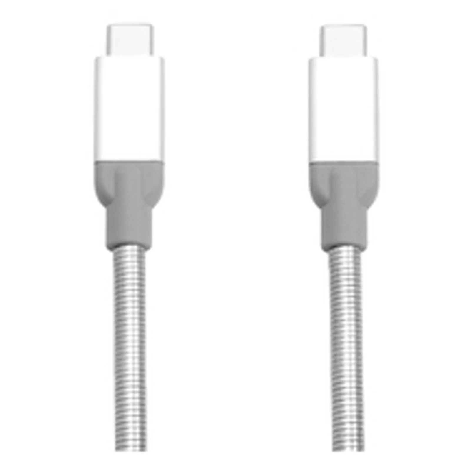 Câble de synchronisation et de charge USB-C à USB-C USB 3.1 GÉN 2 de en acier inoxydable de 30 cm