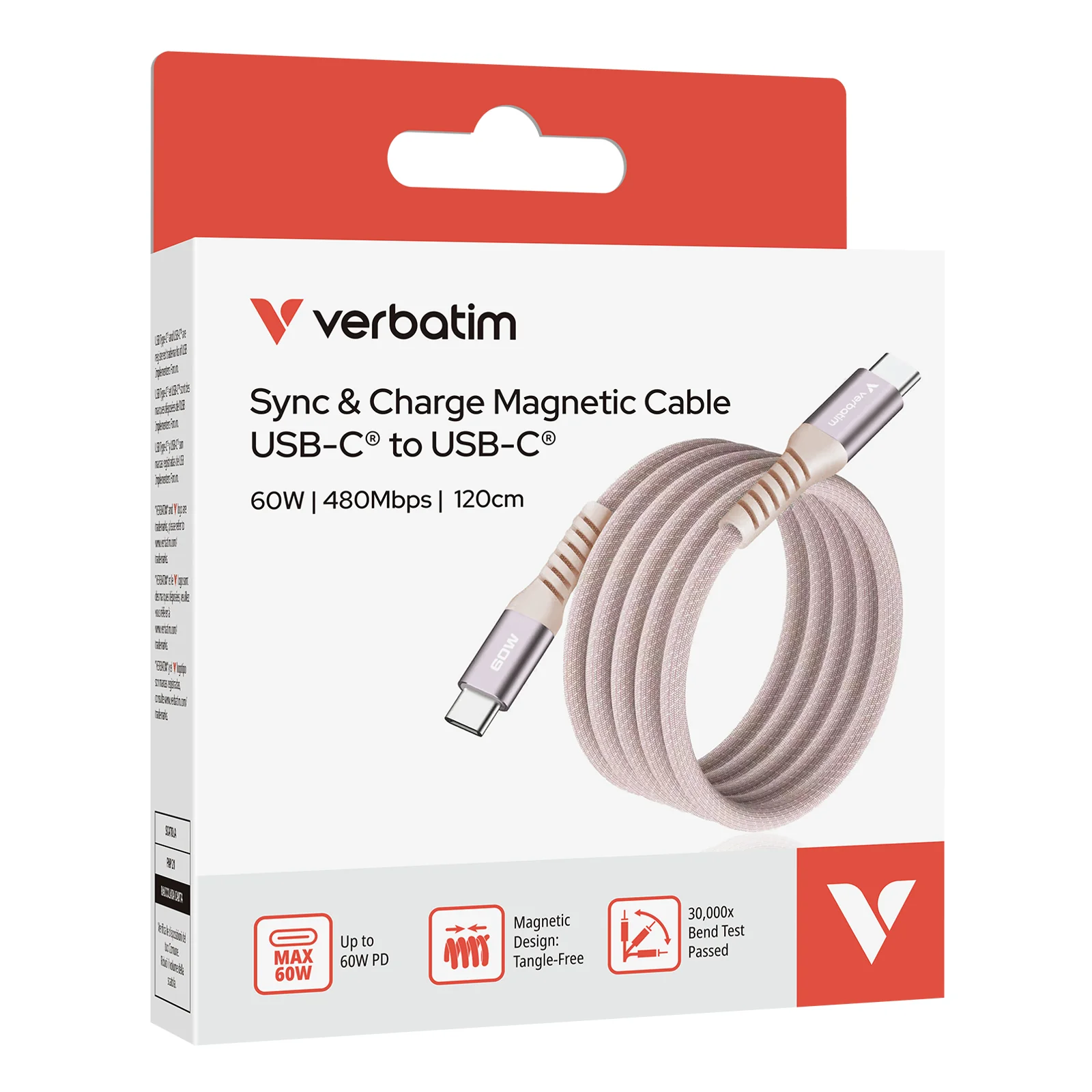 Verbatim Câble Magnétique Sync & Charge 60W