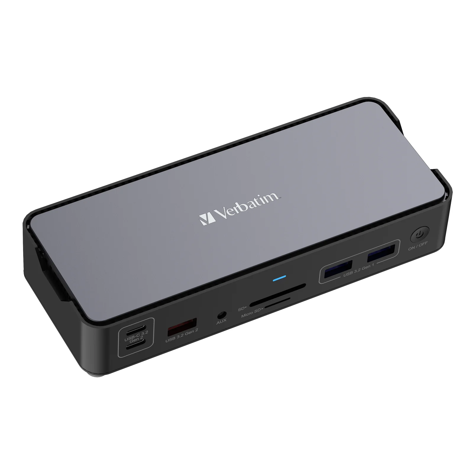 Verbatim CDS-15 Avec fil USB 3.2 Gen 1 (3.1 Gen 1) Type-C Noir, Gris