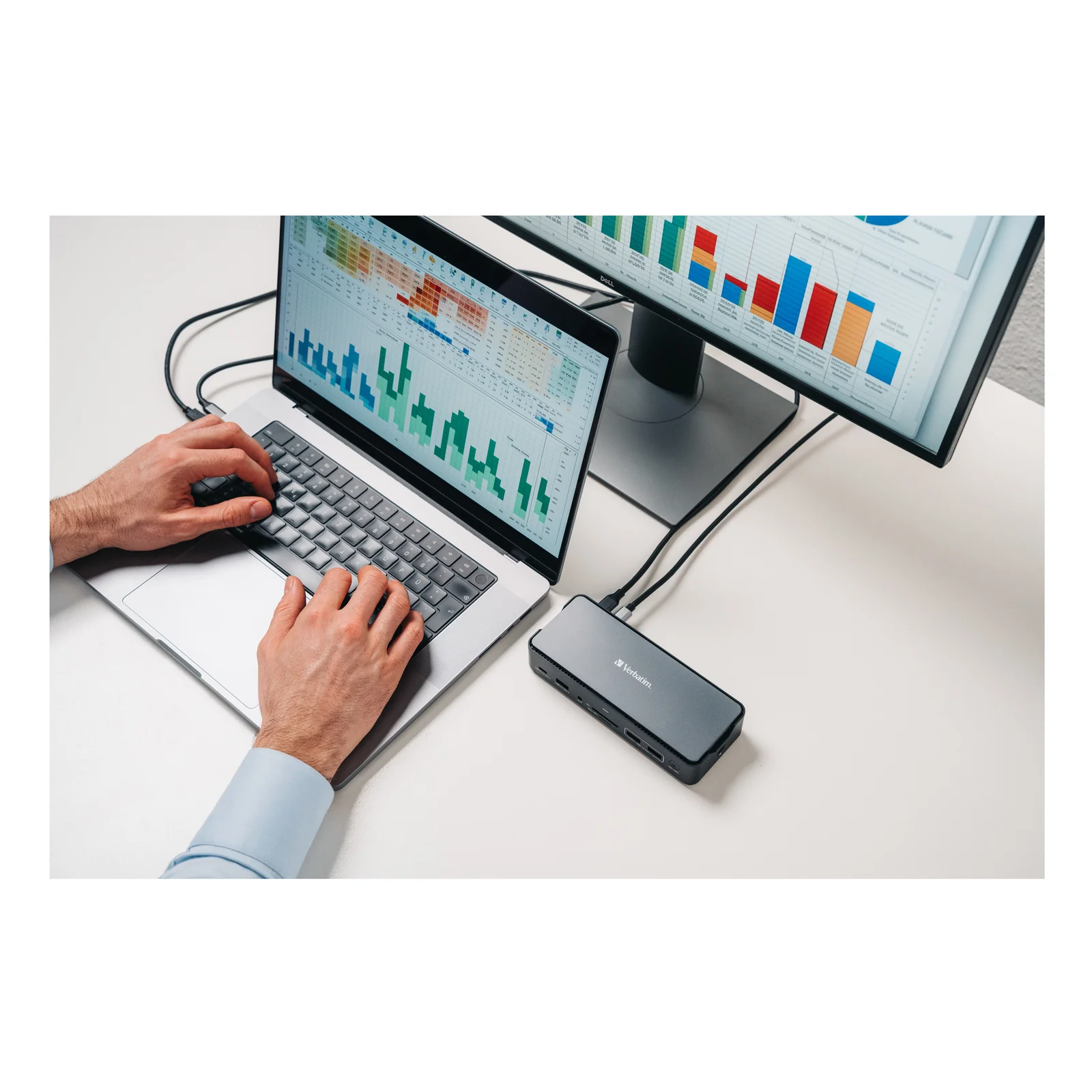 Verbatim CDS-15SSD Avec fil USB 3.2 Gen 1 (3.1 Gen 1) Type-C Noir, Gris