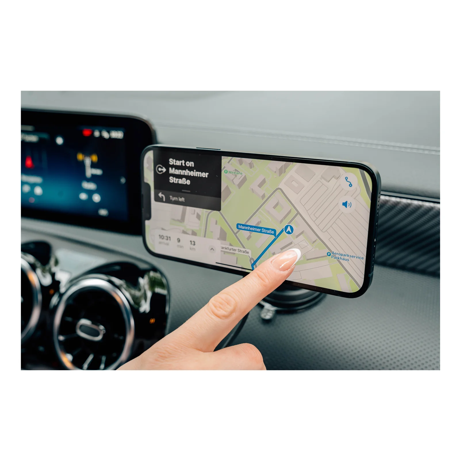 Verbatim Charge 'n' Drive Qi2 RGB Smartphone Noir USB Recharge sans fil Charge rapide Auto