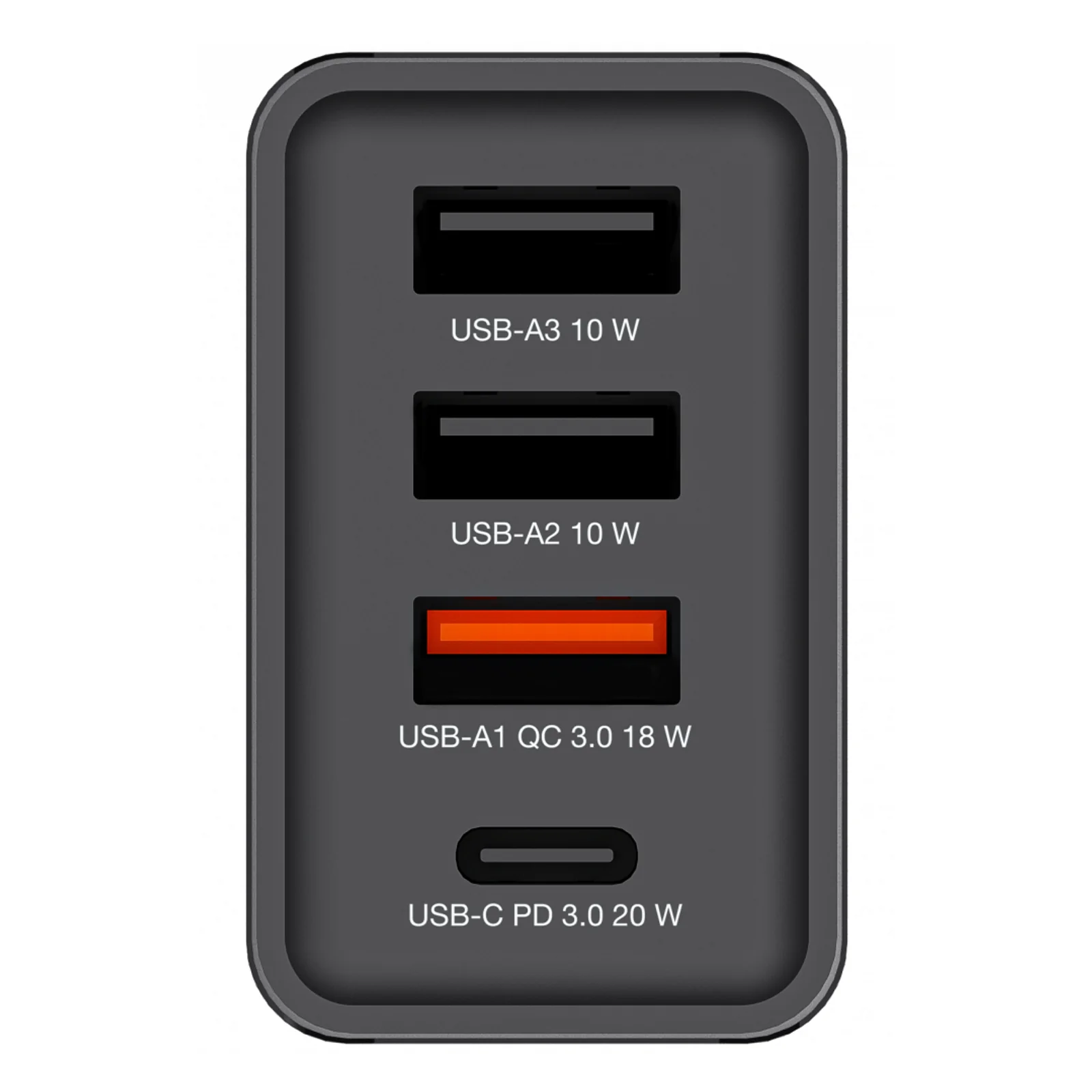 Verbatim Chargeur USB mural 4 ports 30 W - Noir