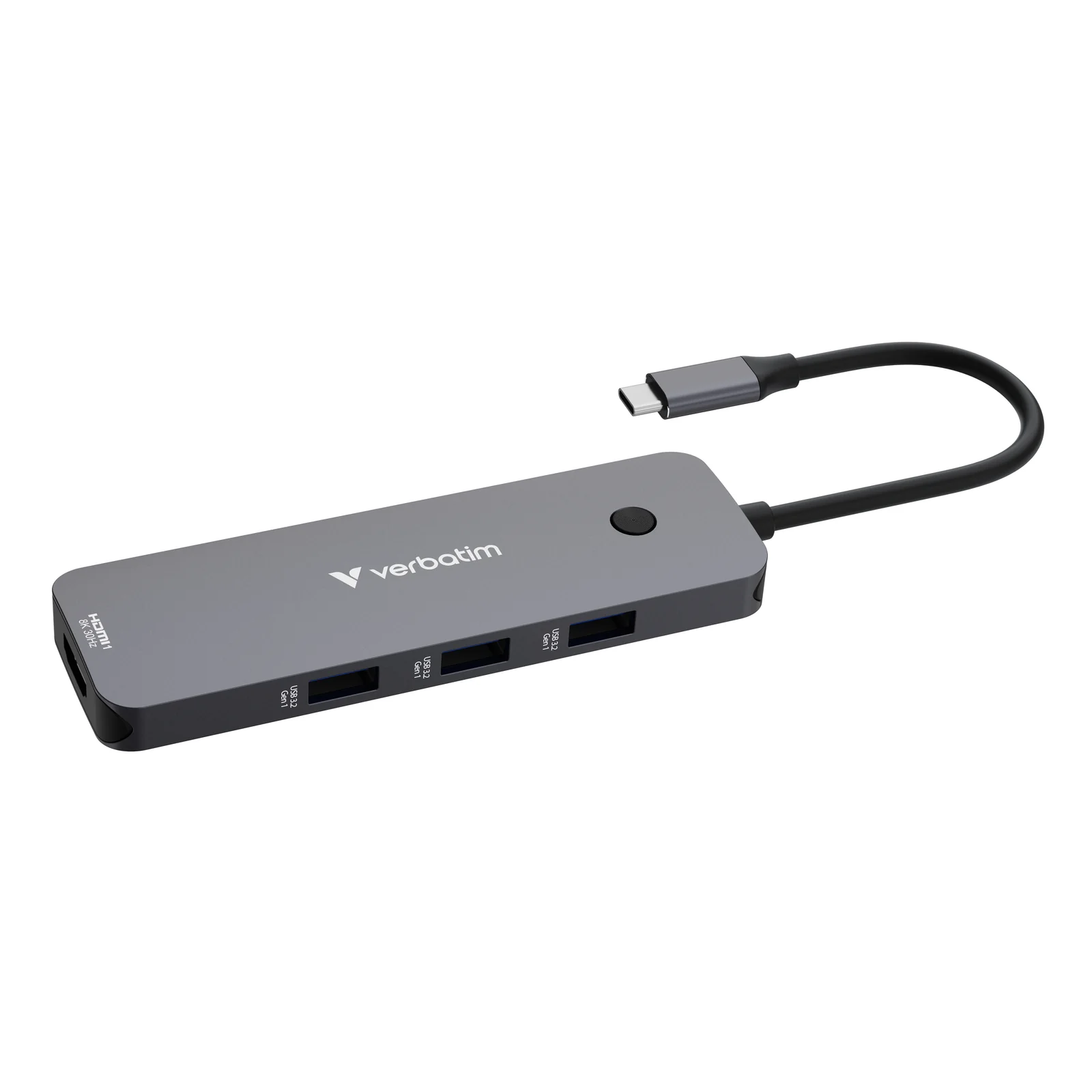 Verbatim CMH-08 USB Type-C 5000 Mbit/s Argent