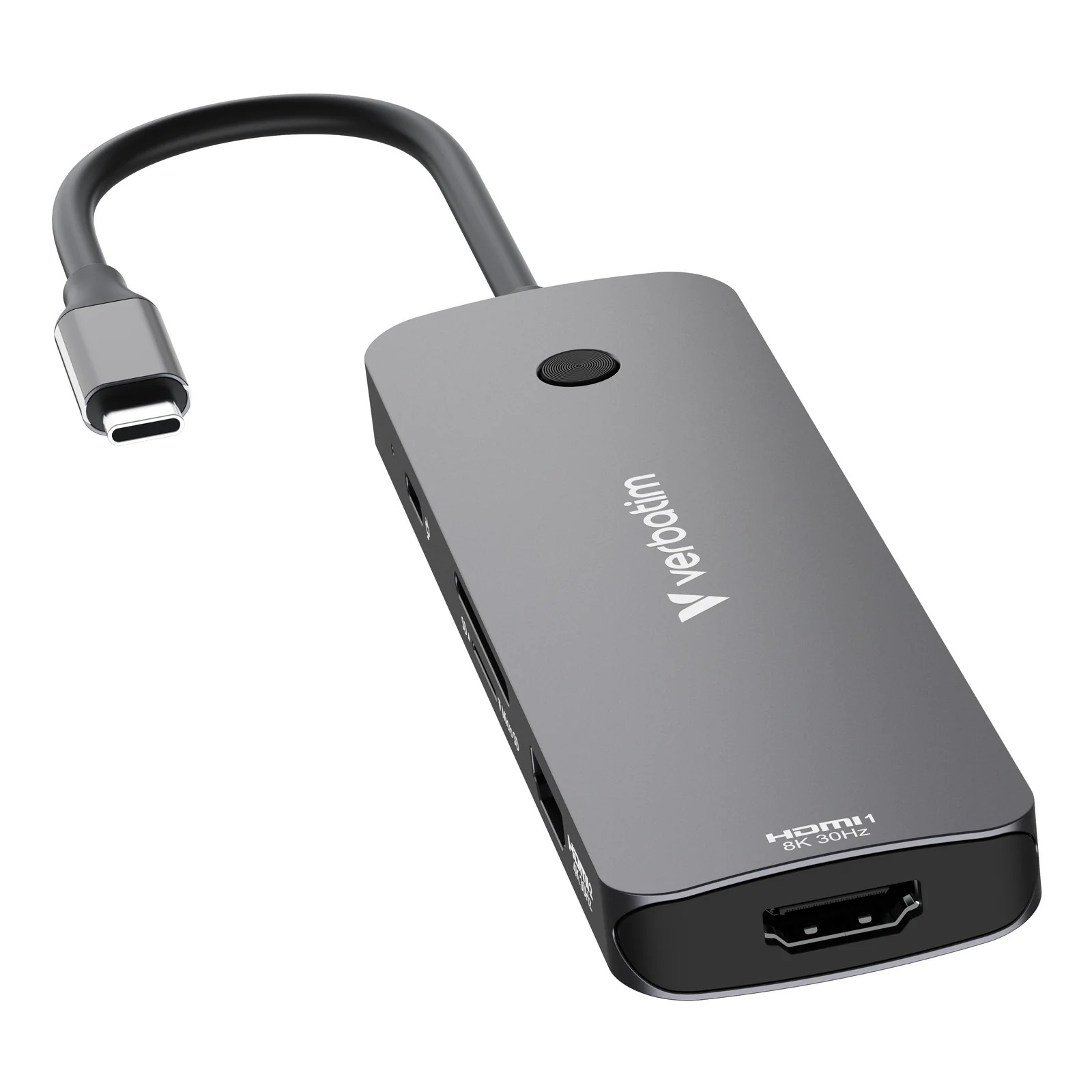 Verbatim CMH-08 USB Type-C 5000 Mbit/s Argent