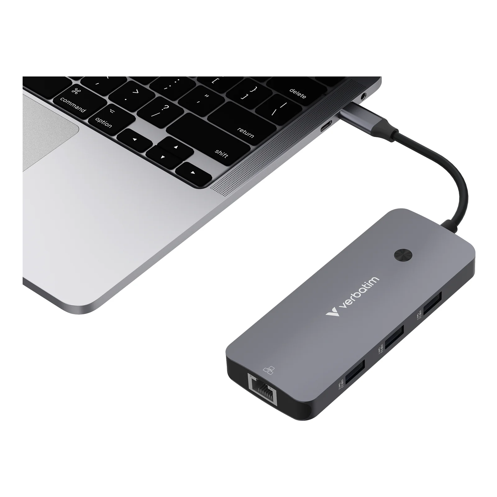 Verbatim CMH-09 USB Type-C 10000 Mbit/s Argent