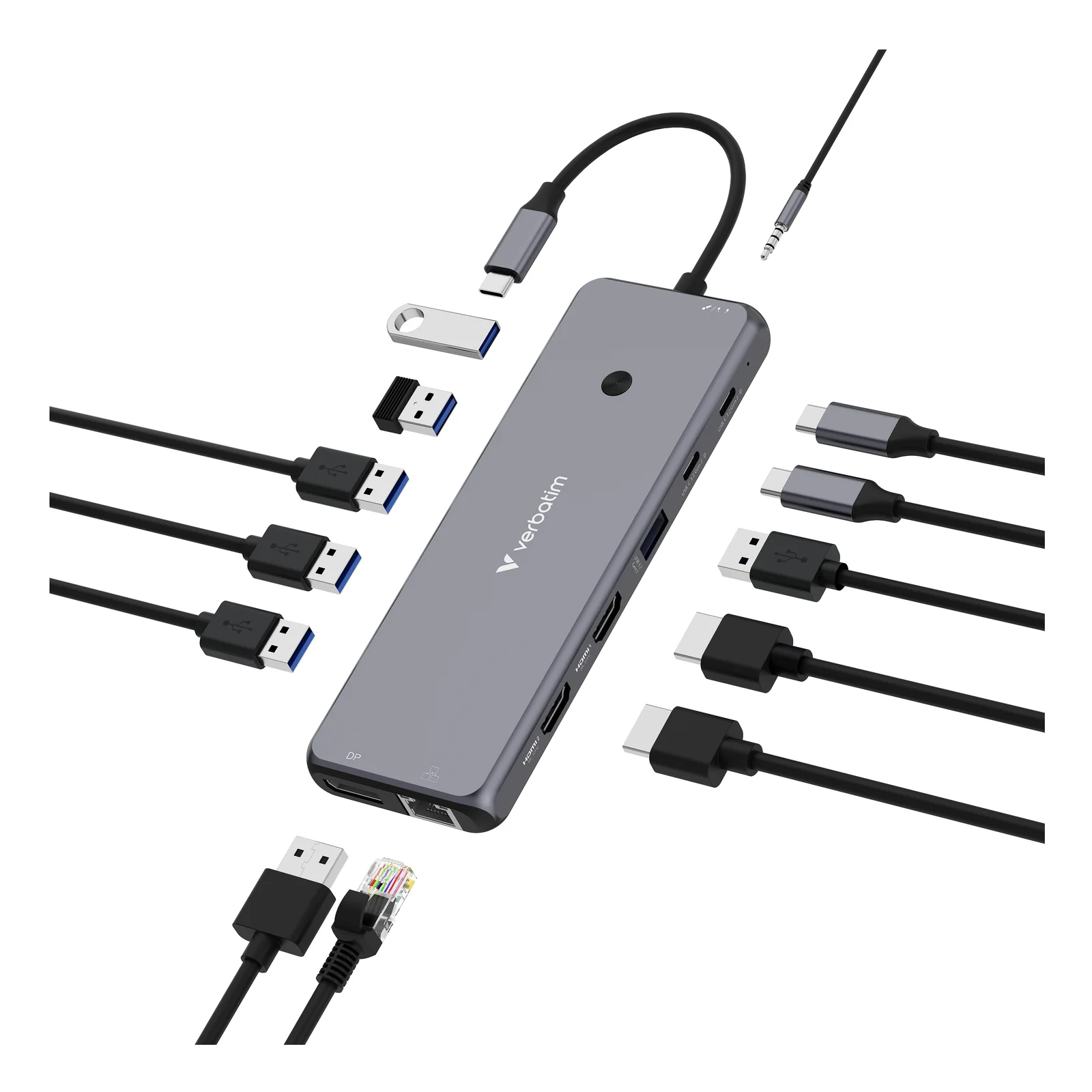 CMH-13 USB Type-C 10000 Mbit/s Argent
