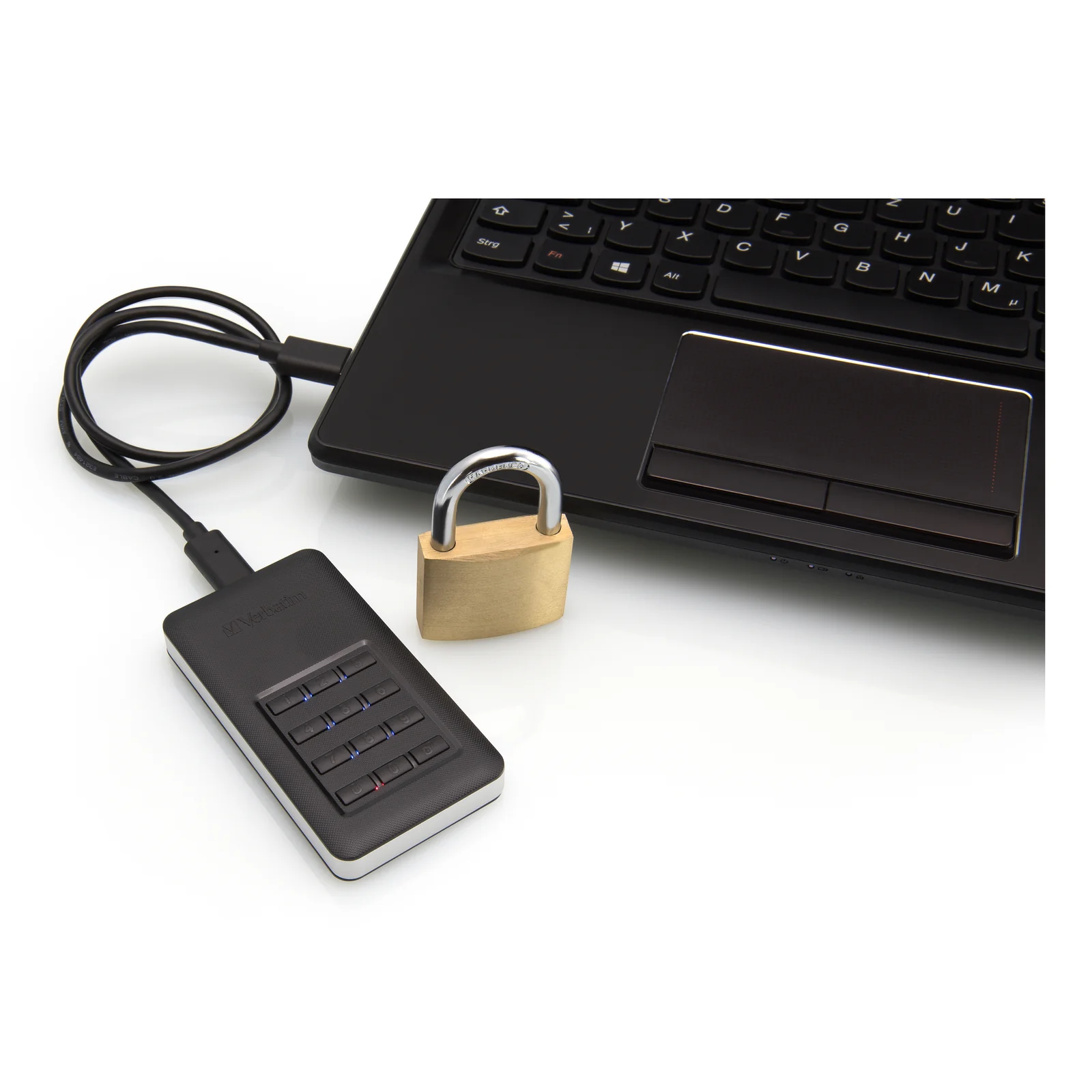 Verbatim Disque portable SSD Store n Go avec accès par clavier 256 Go
