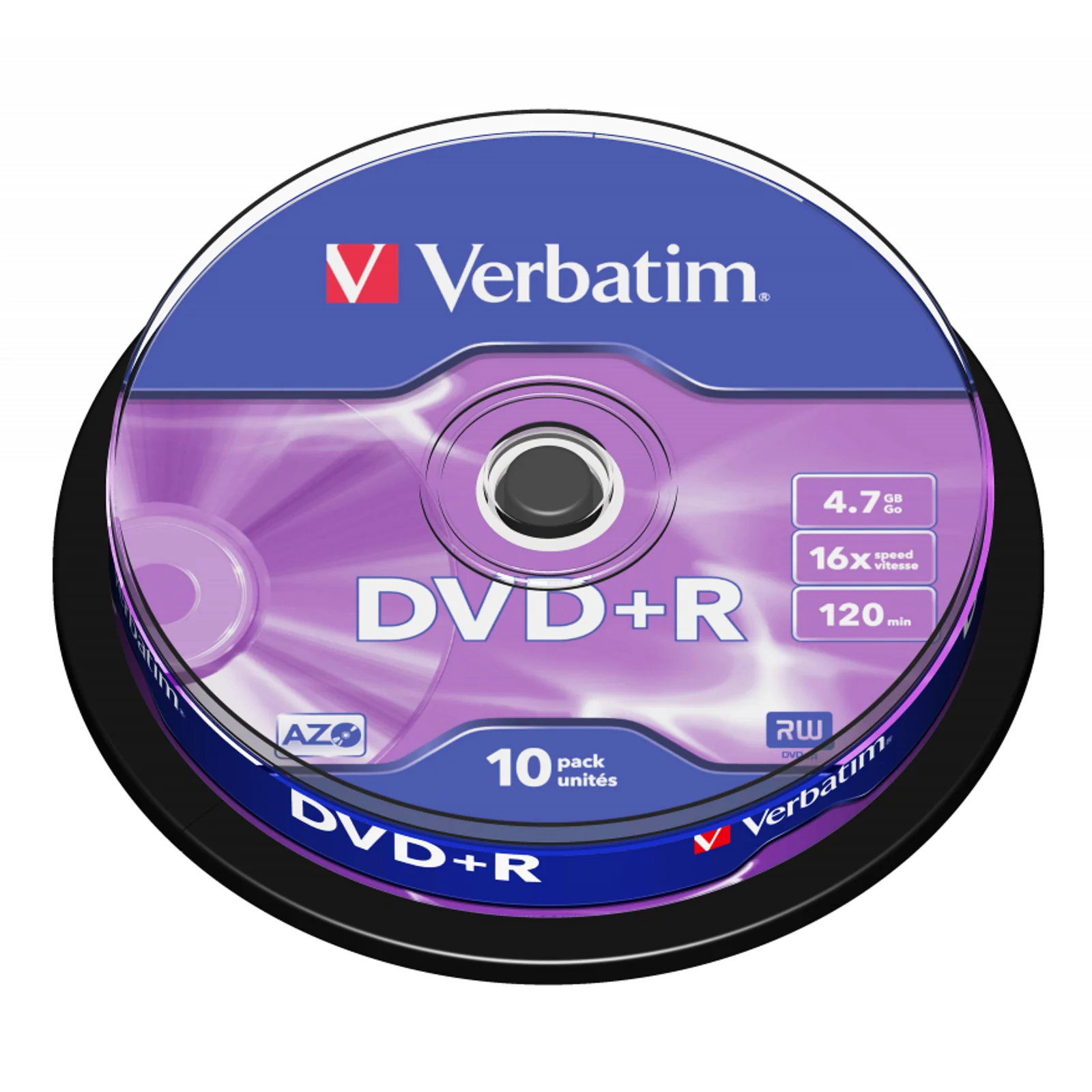 DVD+R Matt Silver 4,7 Go 10 pièce(s)