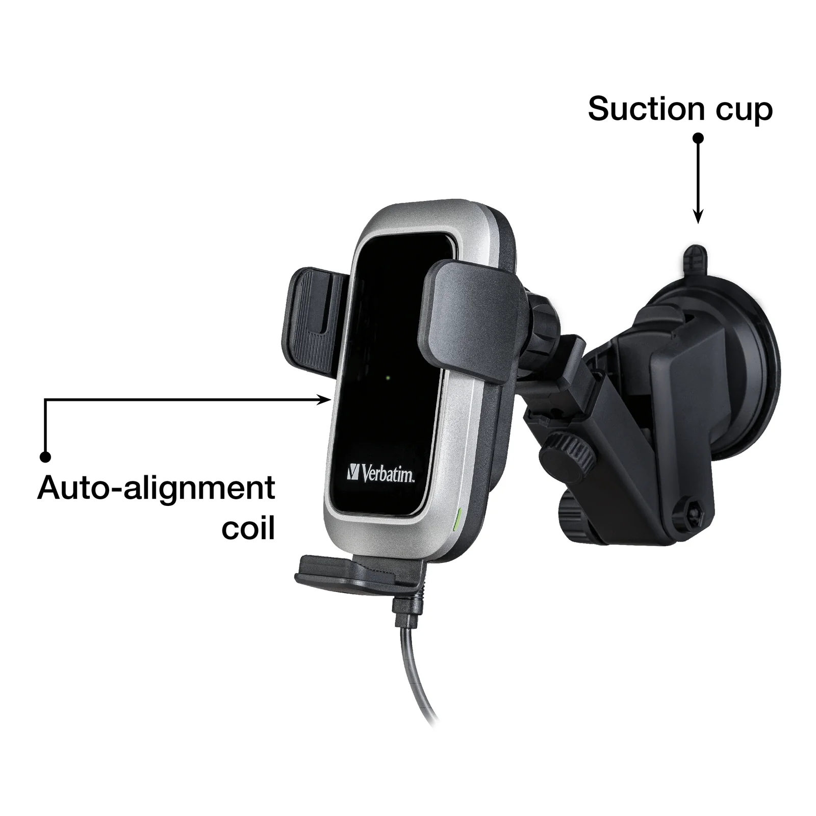Verbatim FWC-03 Pro Qi Fast Wireless Autoladegerät retail Noir