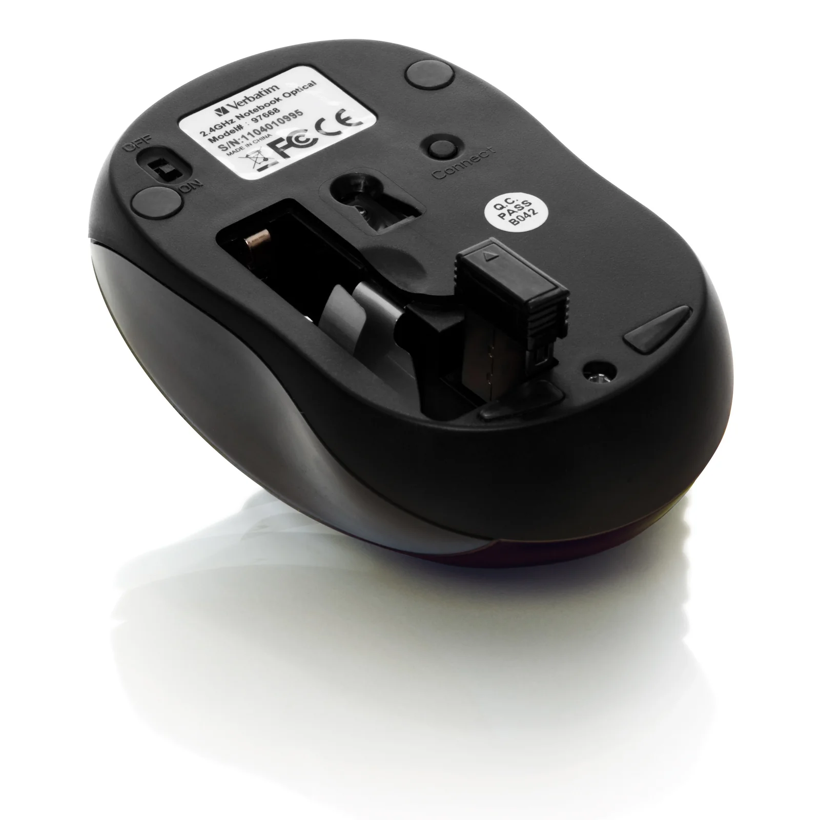 Verbatim Go Nano souris Bureau Ambidextre RF sans fil 1600 DPI