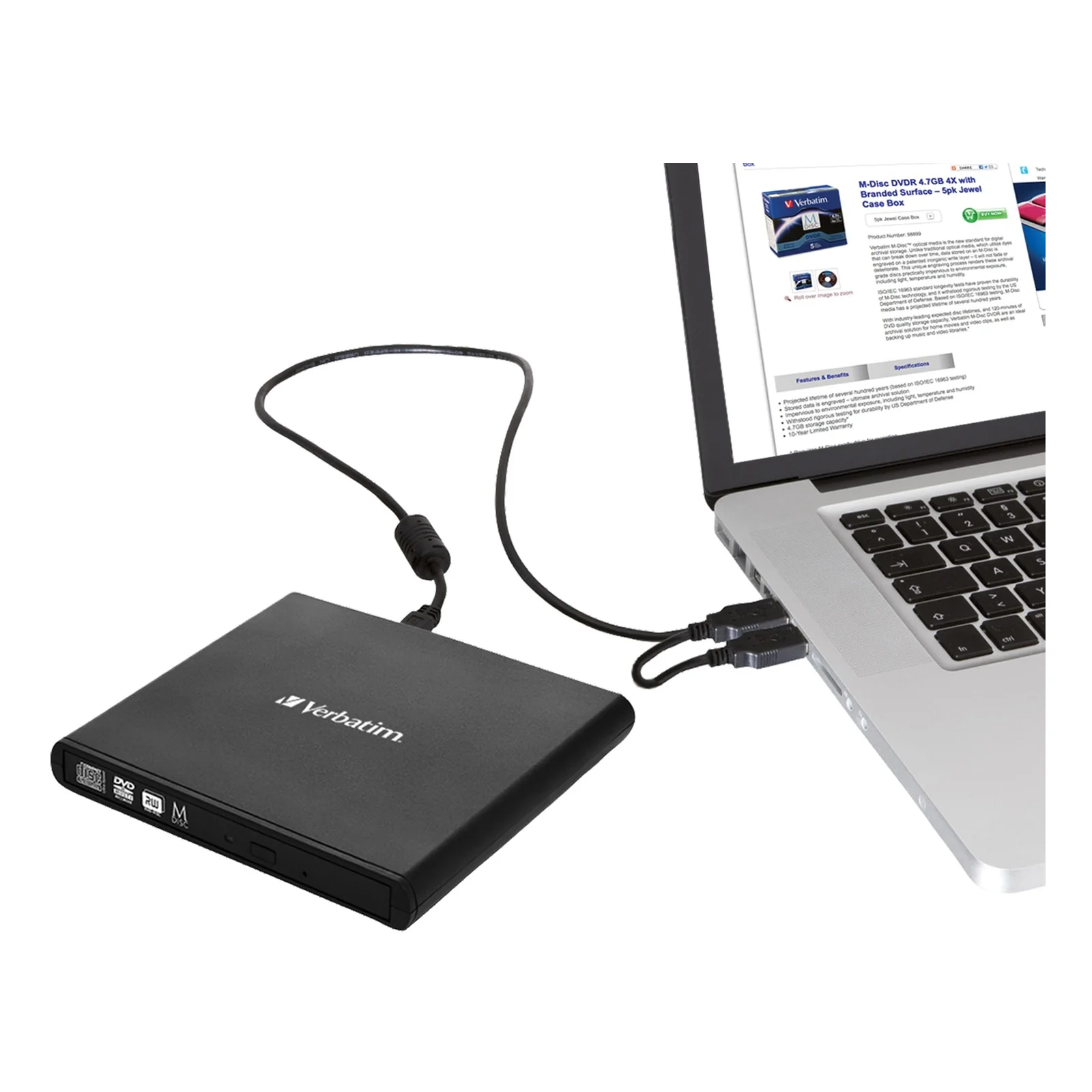 Verbatim Graveur de CD/DVD externe