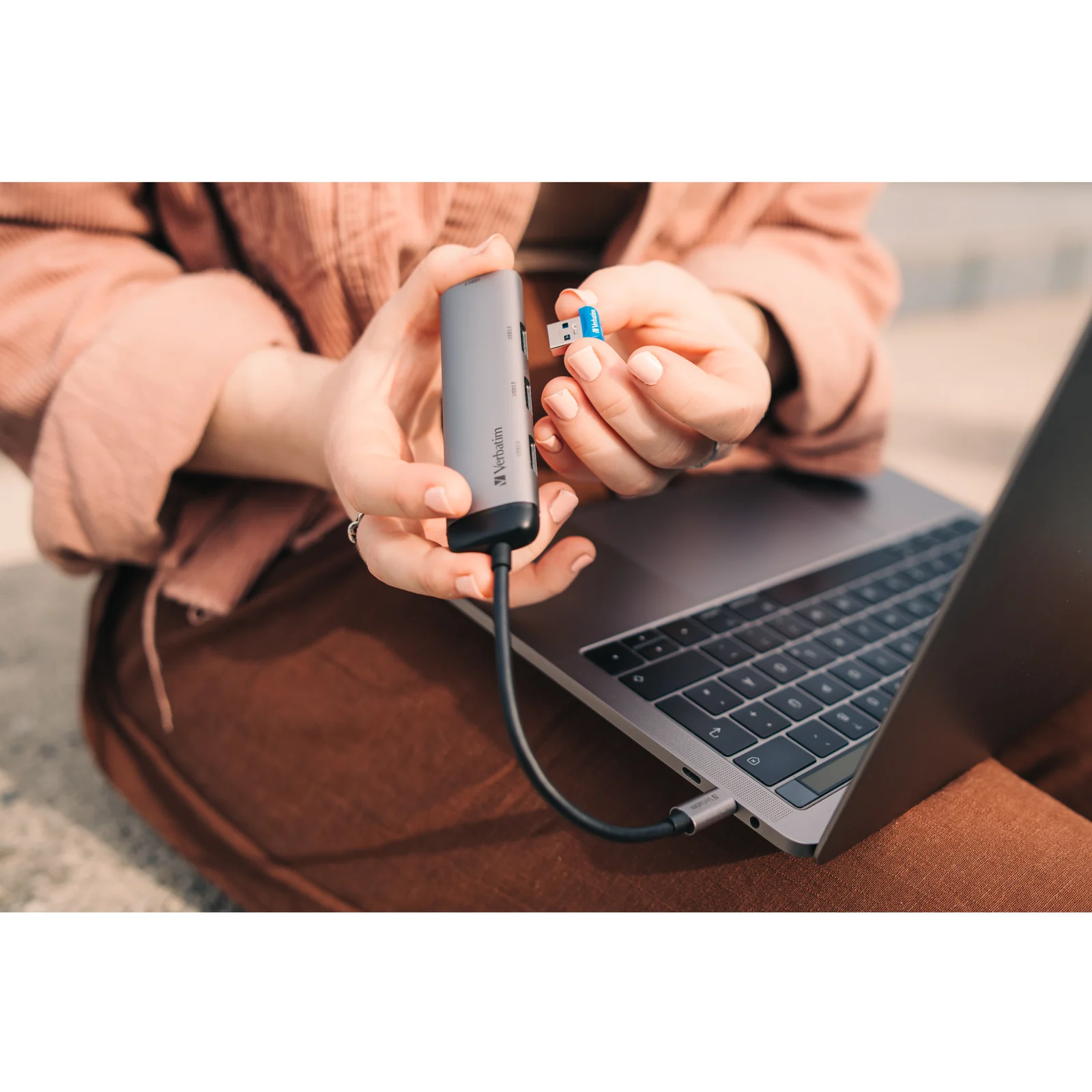 Verbatim Hub Multiports USB-C 4 ports USB 3.2 Gen 1