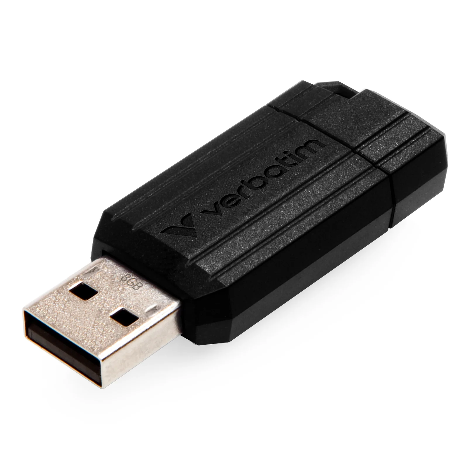Micro-clé USBPinStripe de 8 Go - noire