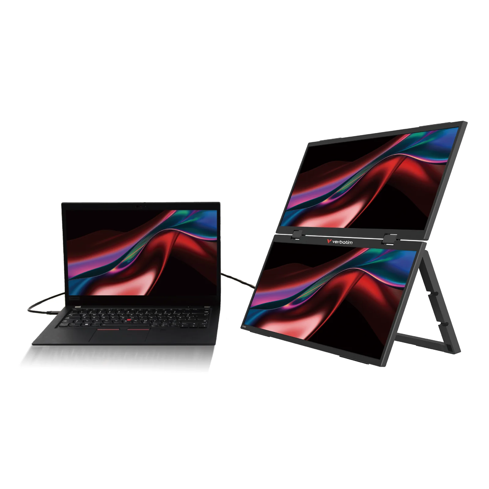 Verbatim Moniteur portable double 15.6″