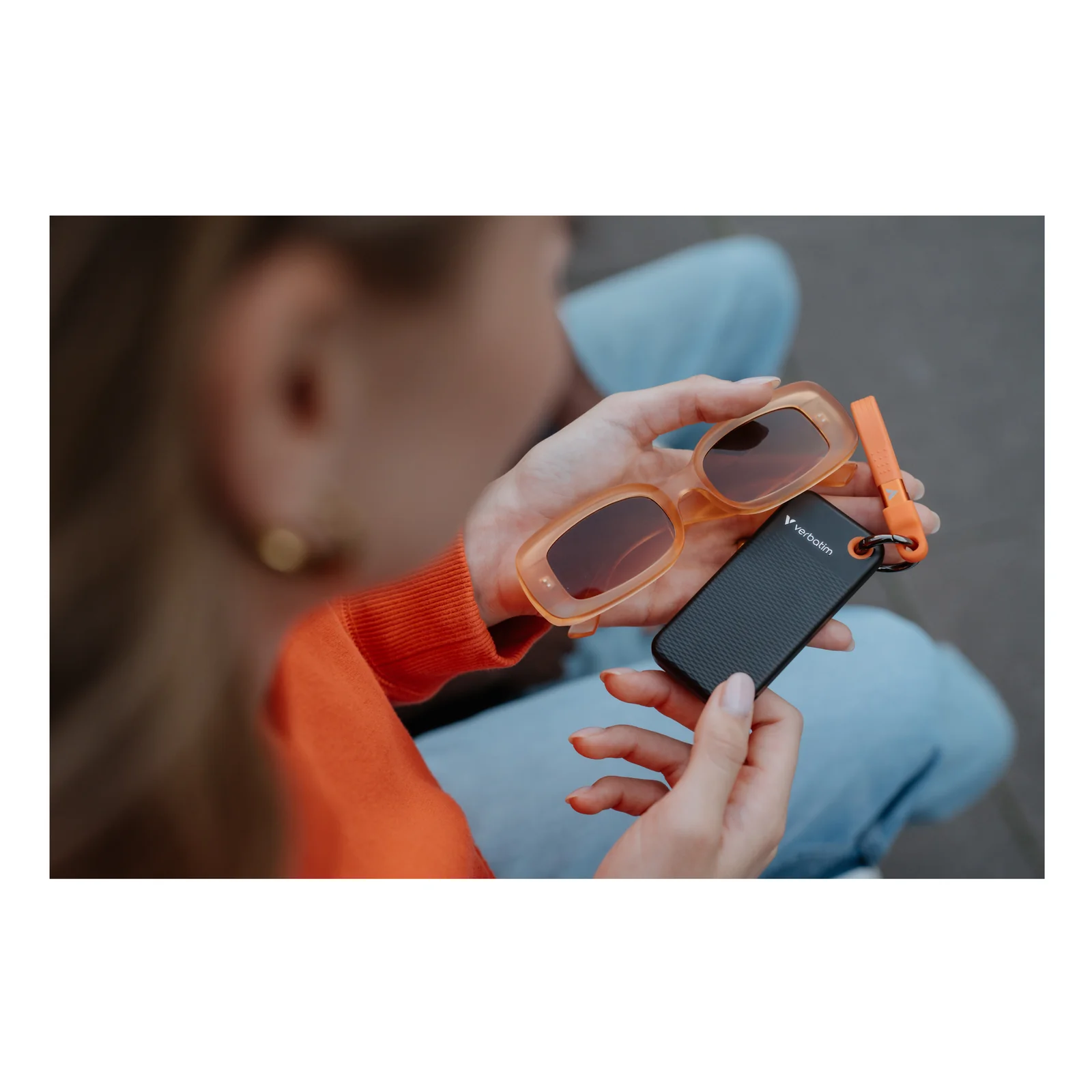 Verbatim Pocket SSD 2 To USB Type-C 3.2 Gen 2 (3.1 Gen 2) Noir, Orange