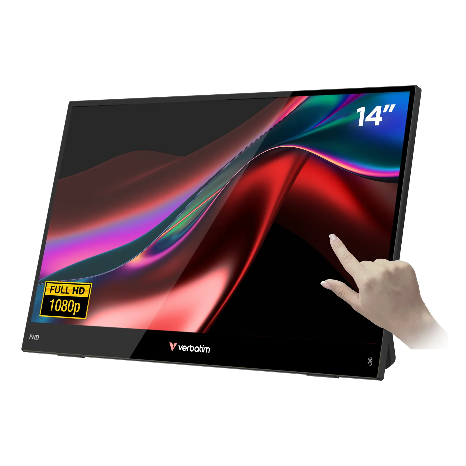 Portable 14" FHD Touch Monitor LIGHT Moniteur portable Noir 35,6 cm (14") LCD 1920 x 1080 pixels
