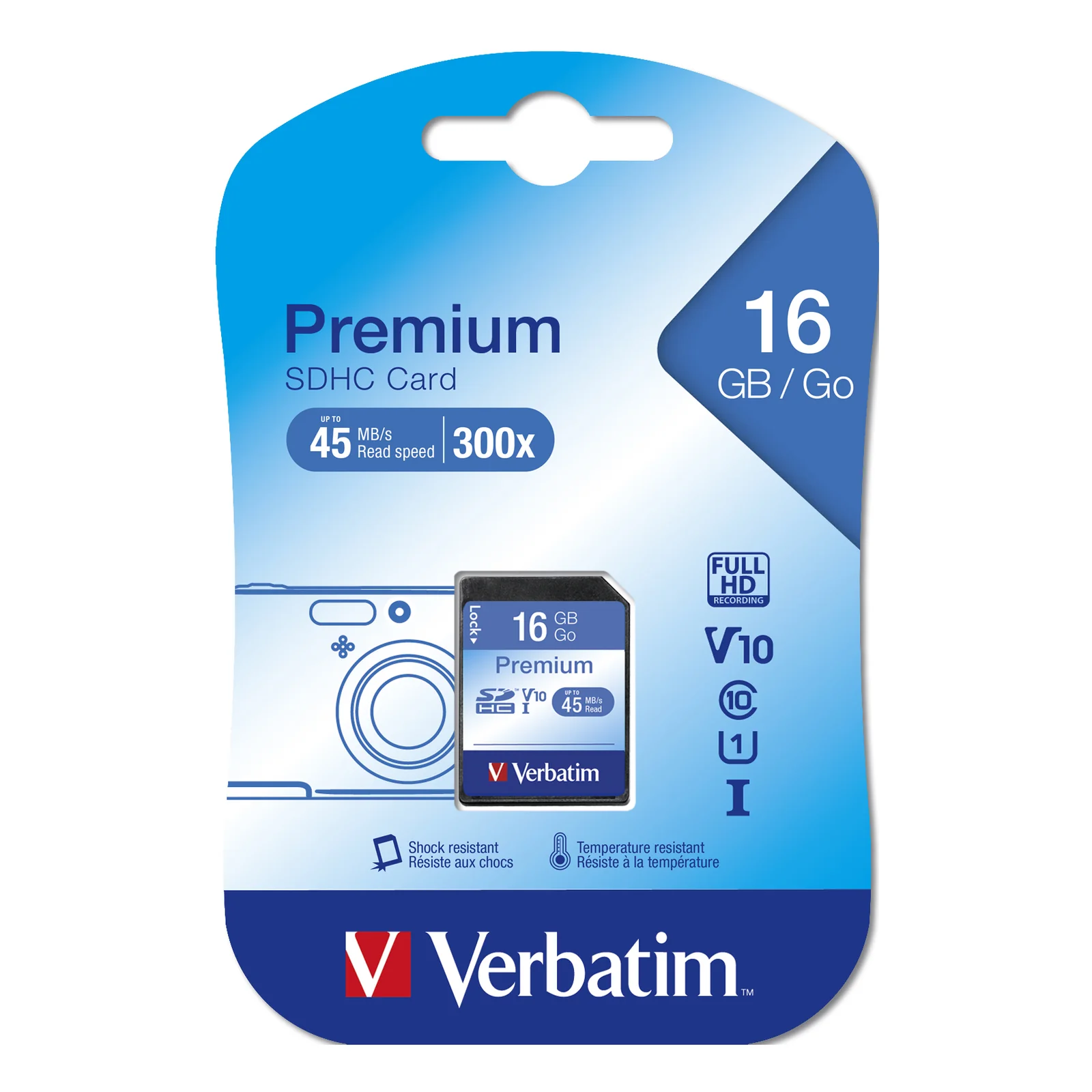 Verbatim Premium 16 Go SDHC Classe 10