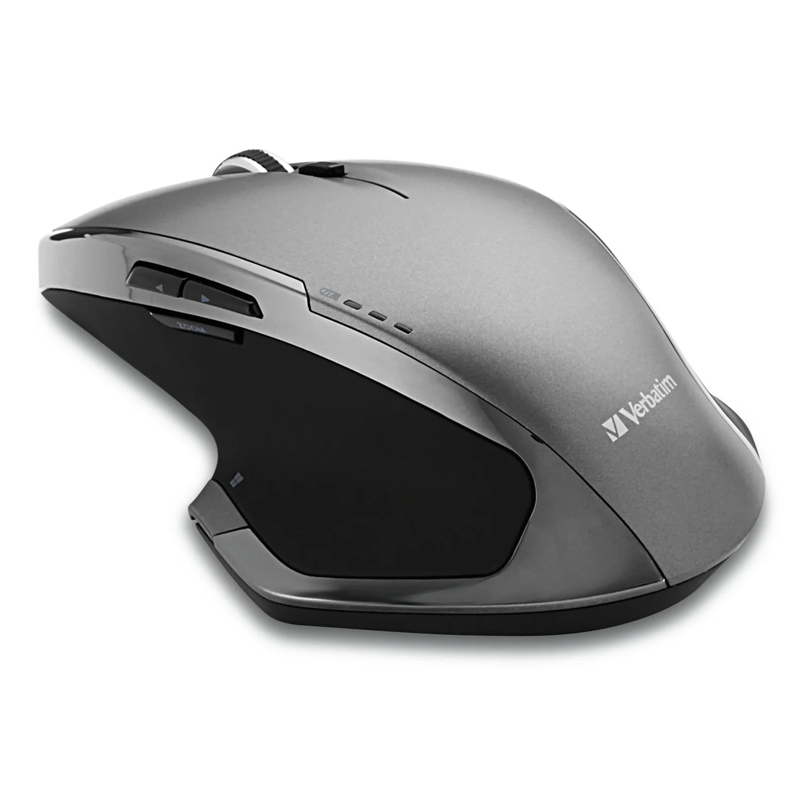 Souris sans fil à 8 boutons et à LED bleue