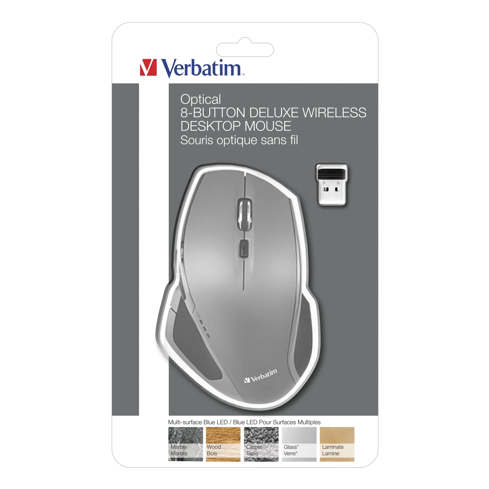 Verbatim Souris sans fil à 8 boutons et à LED bleue