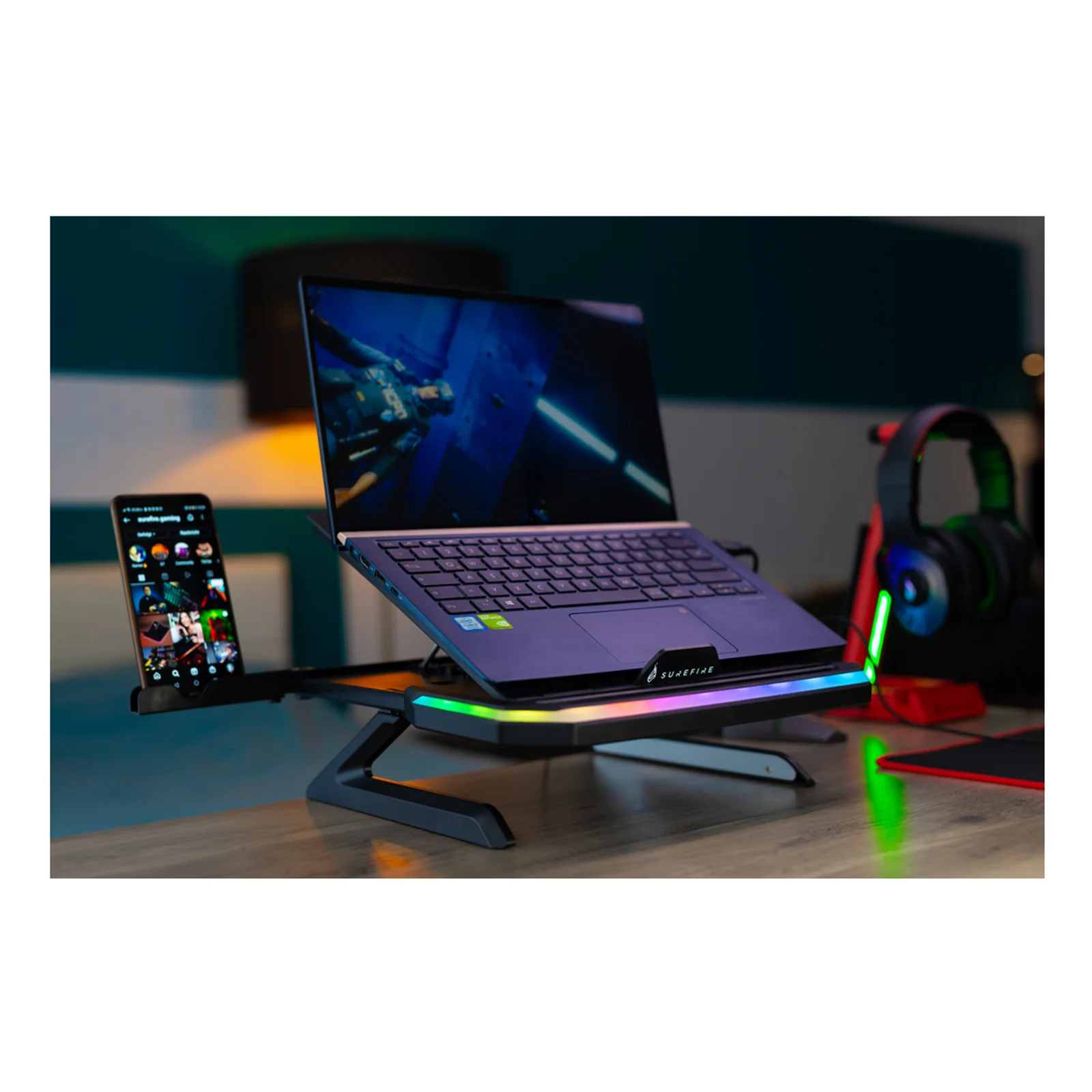 SureFire PORTUS X1 Supports de Laptop Noir 43,9 cm (17.3")