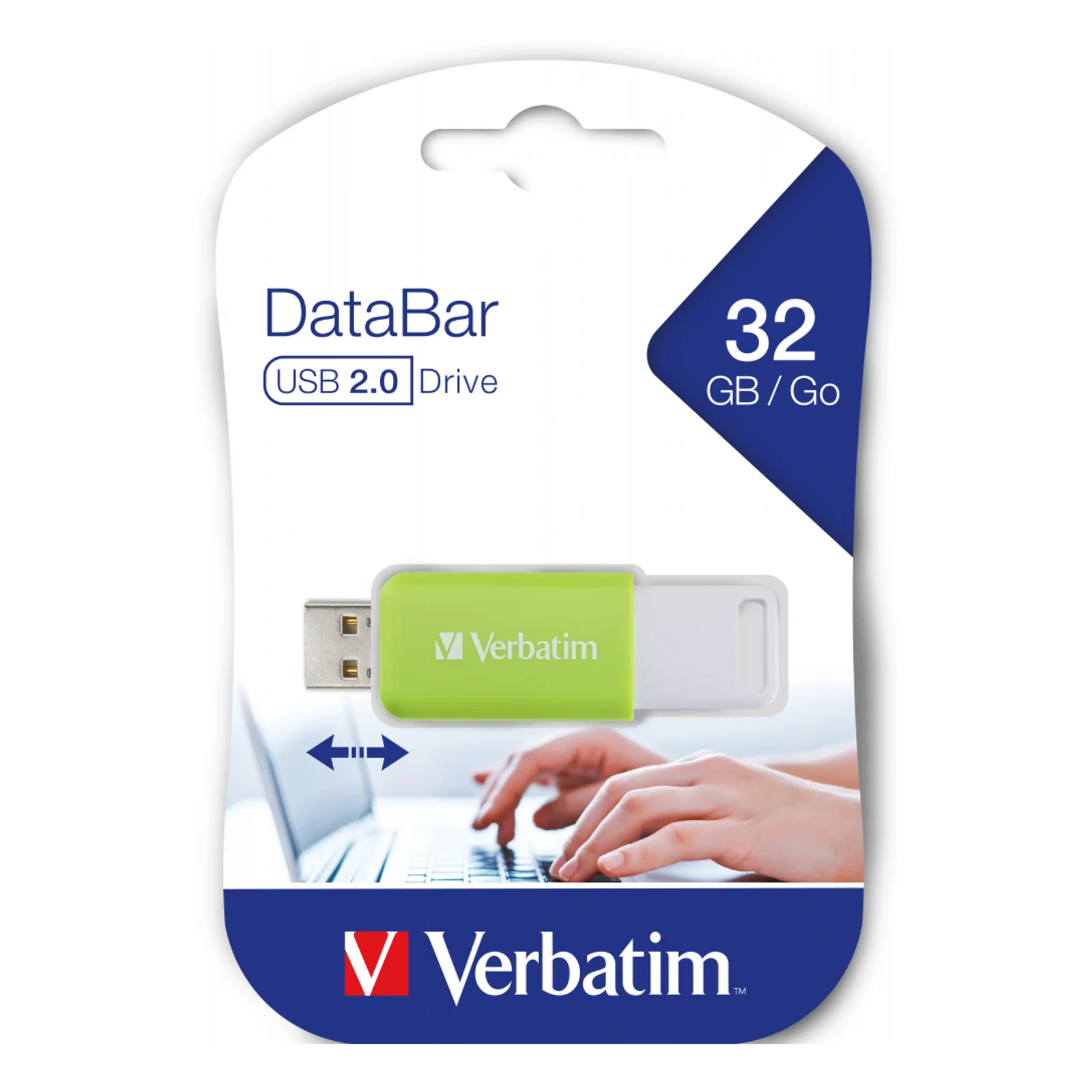 Verbatim V DataBar lecteur USB flash 32 Go USB Type-A 2.0 Vert