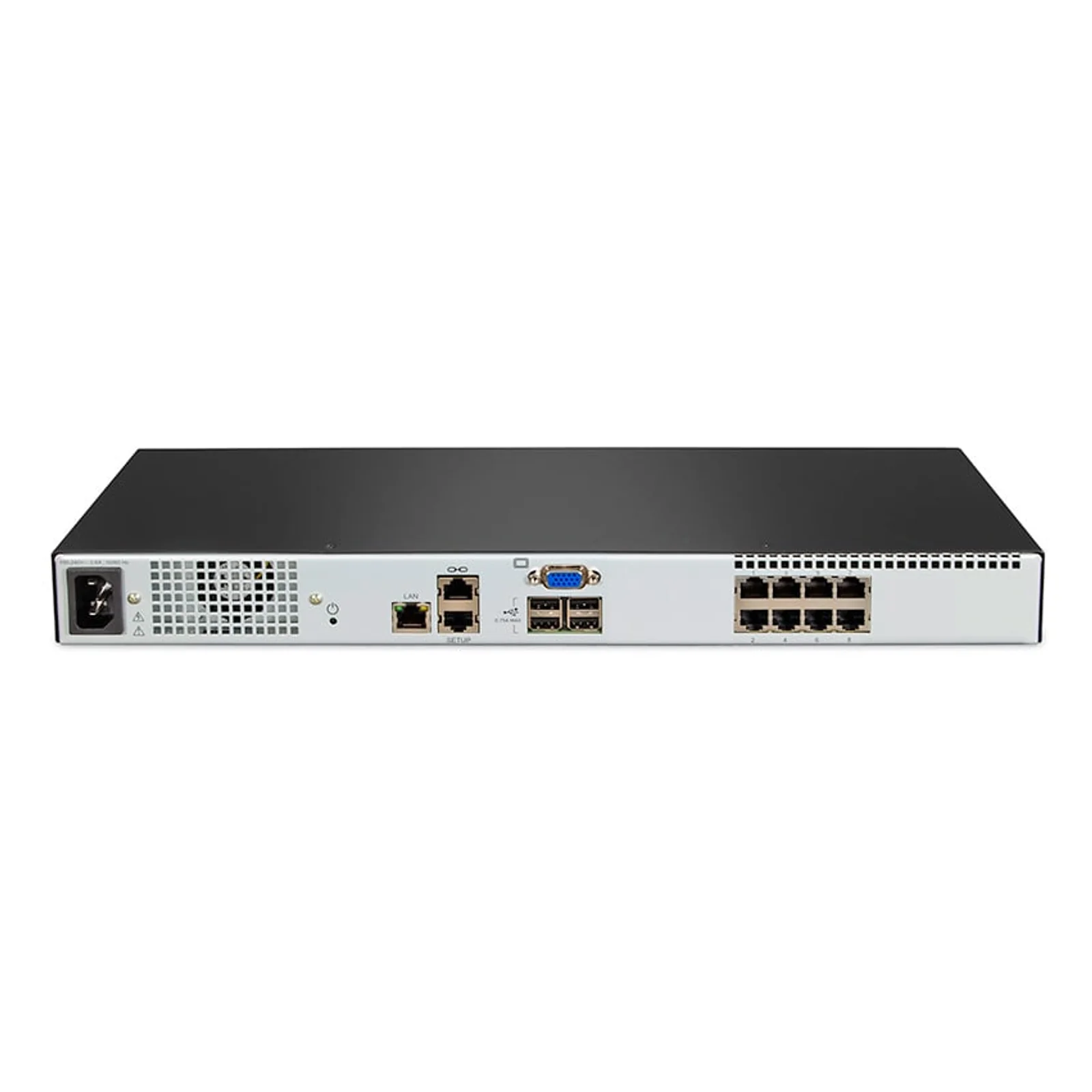 Vertiv Avocent AV 3108 commutateur écran, clavier et souris Grille de montage Noir