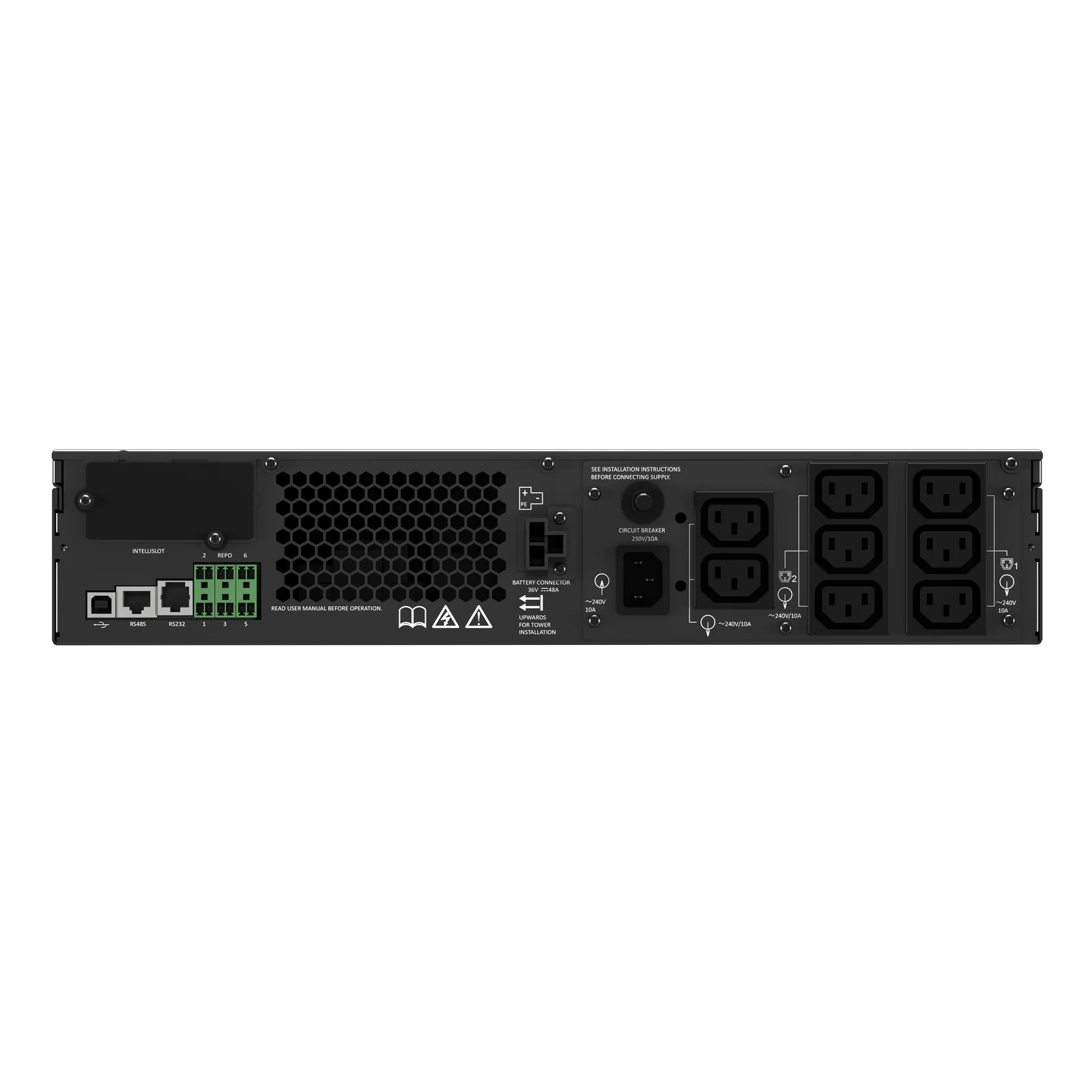 Vertiv Liebert GXT5-750IRT2UXL alimentation d'énergie non interruptible Double-conversion (en ligne) 0,75 kVA 750 W 8 sortie(s) CA