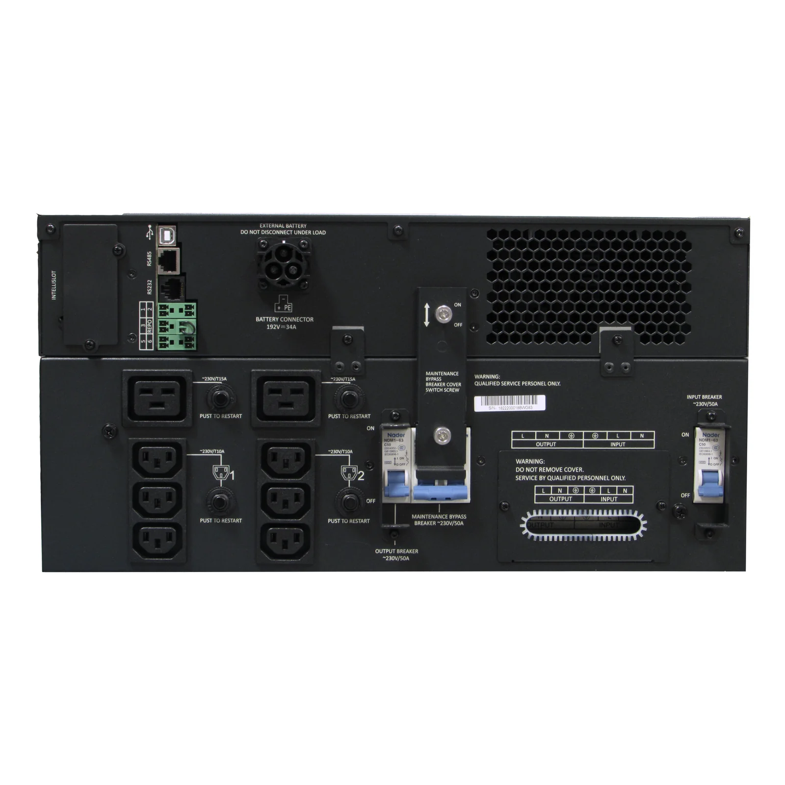 Vertiv Liebert Onduleur GXT5 – 5 000 VA/5 000 W | 230 V | Rack/Tour | Energy Star |