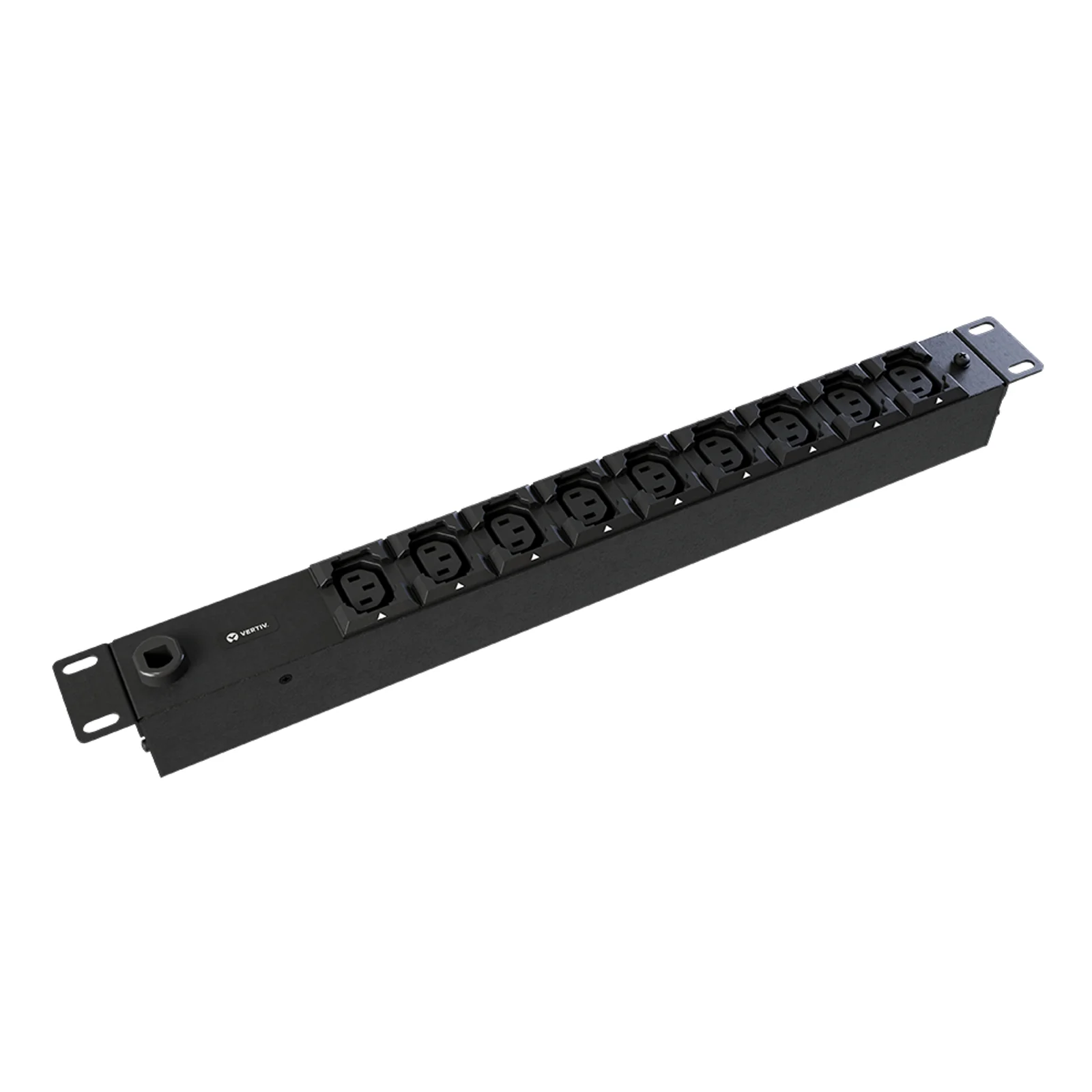 PowerGo Unité de distribution électrique en rack Basic (standard) | PDU en rack | 1U | 230 V | 16 A | 9 EC C13 à verrouillage manuel | 3,6 kW | Entrée Schuko allemande | EP0G81A0