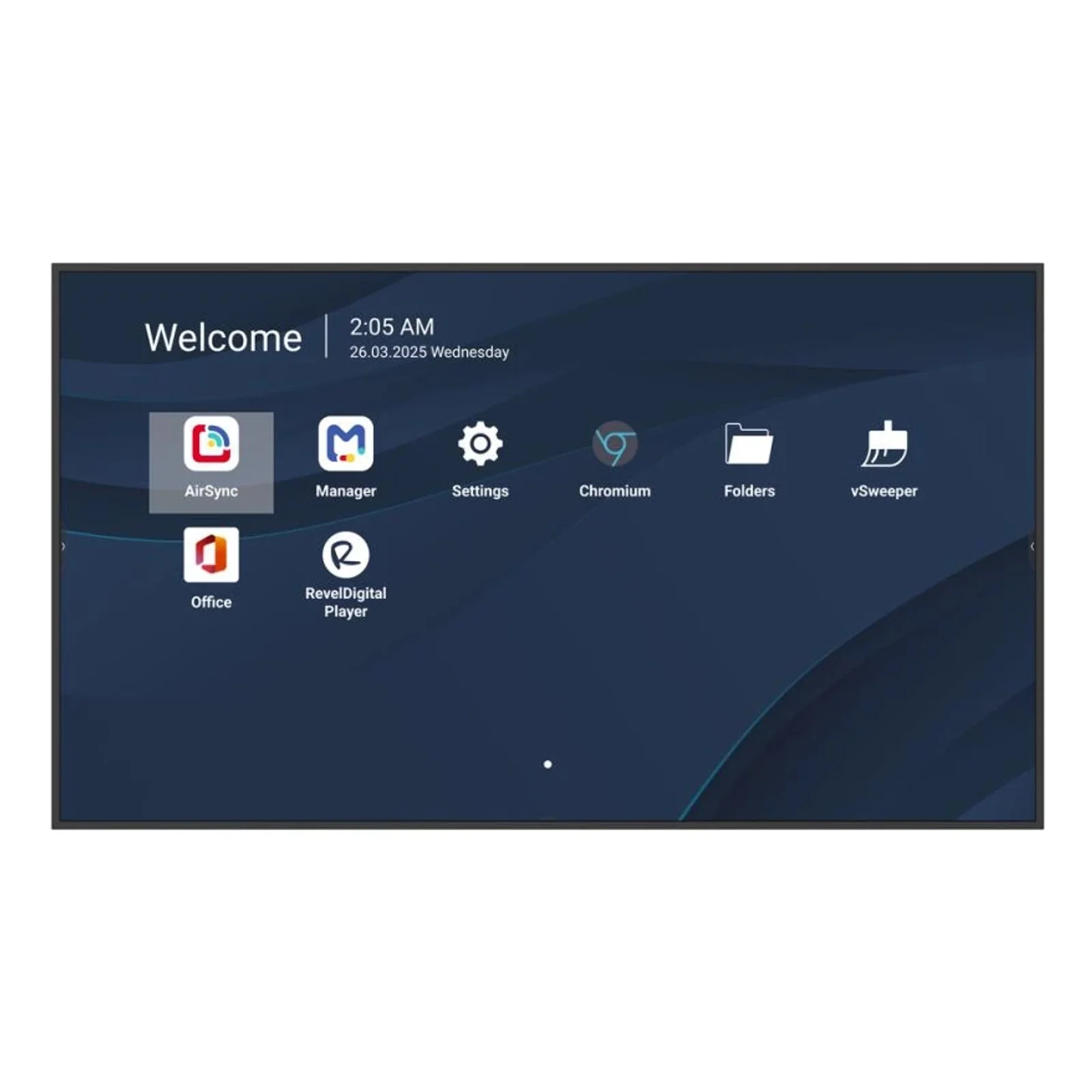 CDE5514-2C Écran d'affichage dynamique Écran plat de signalisation numérique 139,7 cm (55") LCD Wifi 500 cd/m² 4K Ultra HD Noir Intégré dans le processeur Android 14 24/7