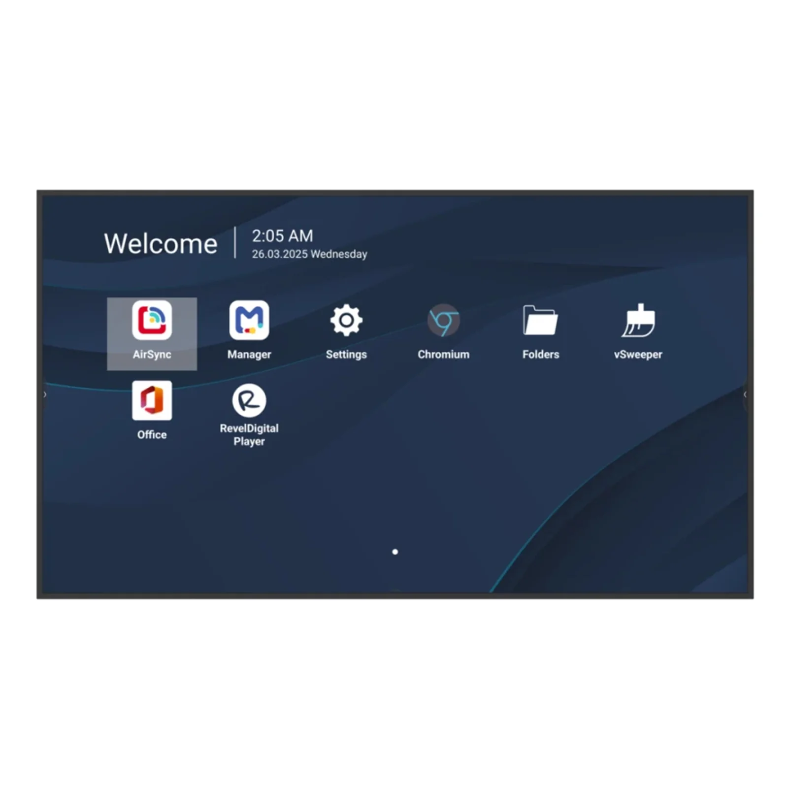 CDE5531-1C Écran d'affichage dynamique Écran plat de signalisation numérique 139,7 cm (55") LCD Wifi 500 cd/m² 4K Ultra HD Noir Intégré dans le processeur Android 14 24/7