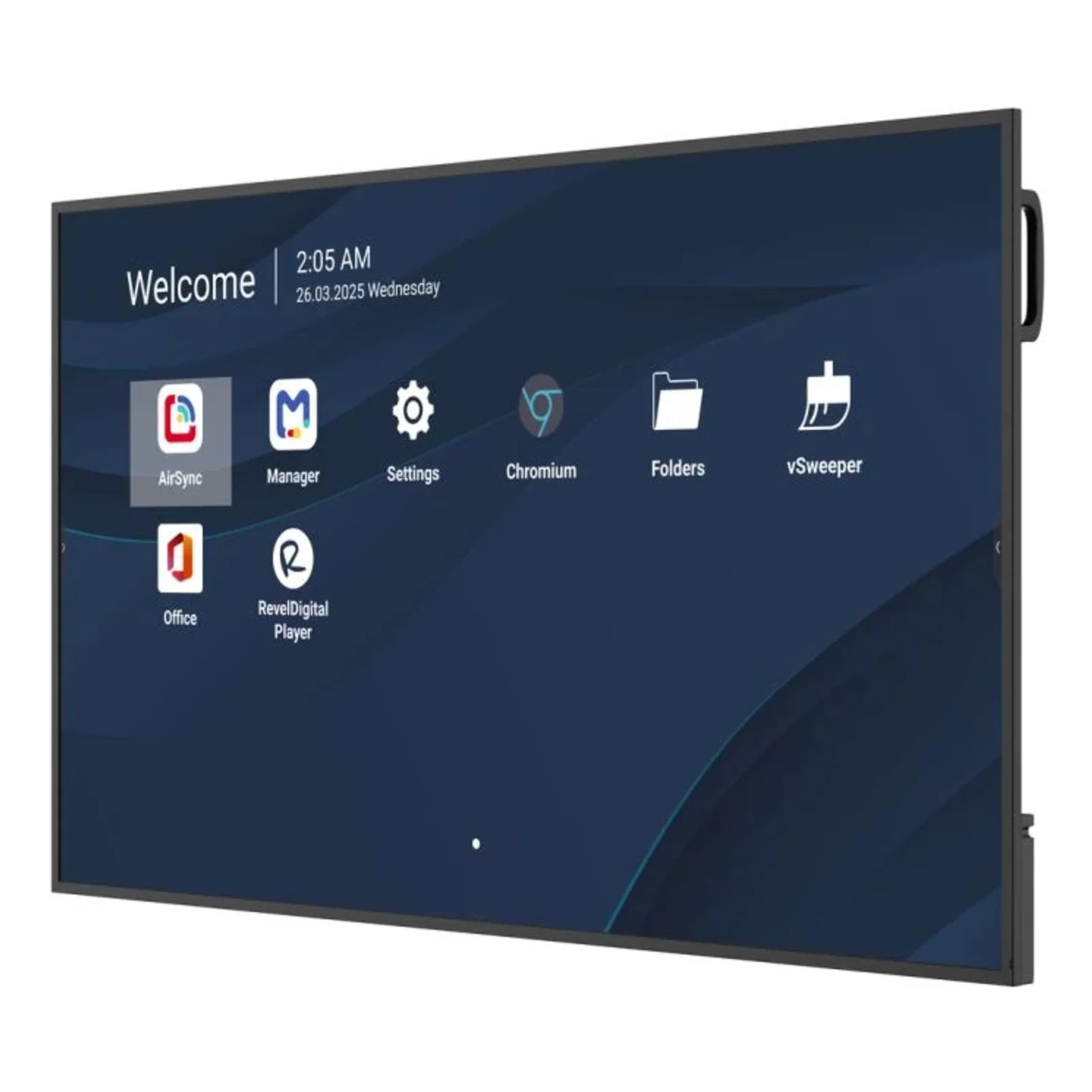 Viewsonic CDE6514-2C Écran d'affichage dynamique Écran plat de signalisation numérique 165,1 cm (65") LCD Wifi 500 cd/m² 4K Ultra HD Noir Intégré dans le processeur Android 14 24/7