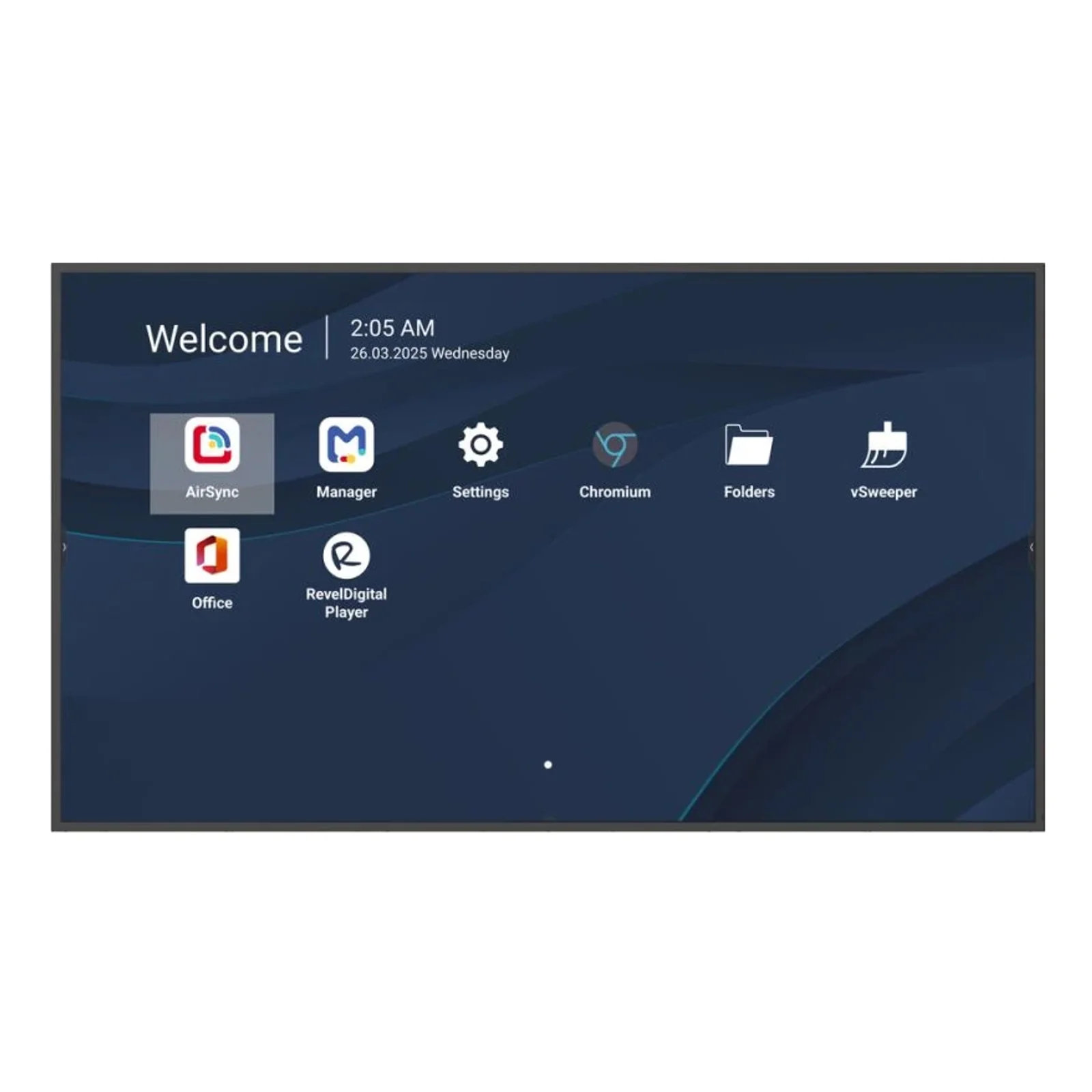 CDE6514-2C Écran d'affichage dynamique Écran plat de signalisation numérique 165,1 cm (65") LCD Wifi 500 cd/m² 4K Ultra HD Noir Intégré dans le processeur Android 14 24/7