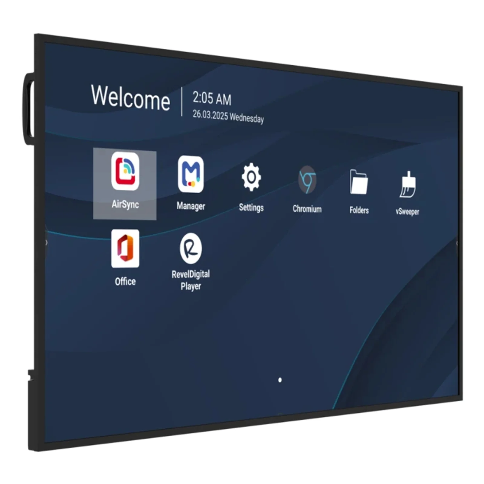 Viewsonic CDE6531-1C Écran d'affichage dynamique Écran plat de signalisation numérique 165,1 cm (65") LCD Wifi 500 cd/m² 4K Ultra HD Noir Intégré dans le processeur Android 14 24/7