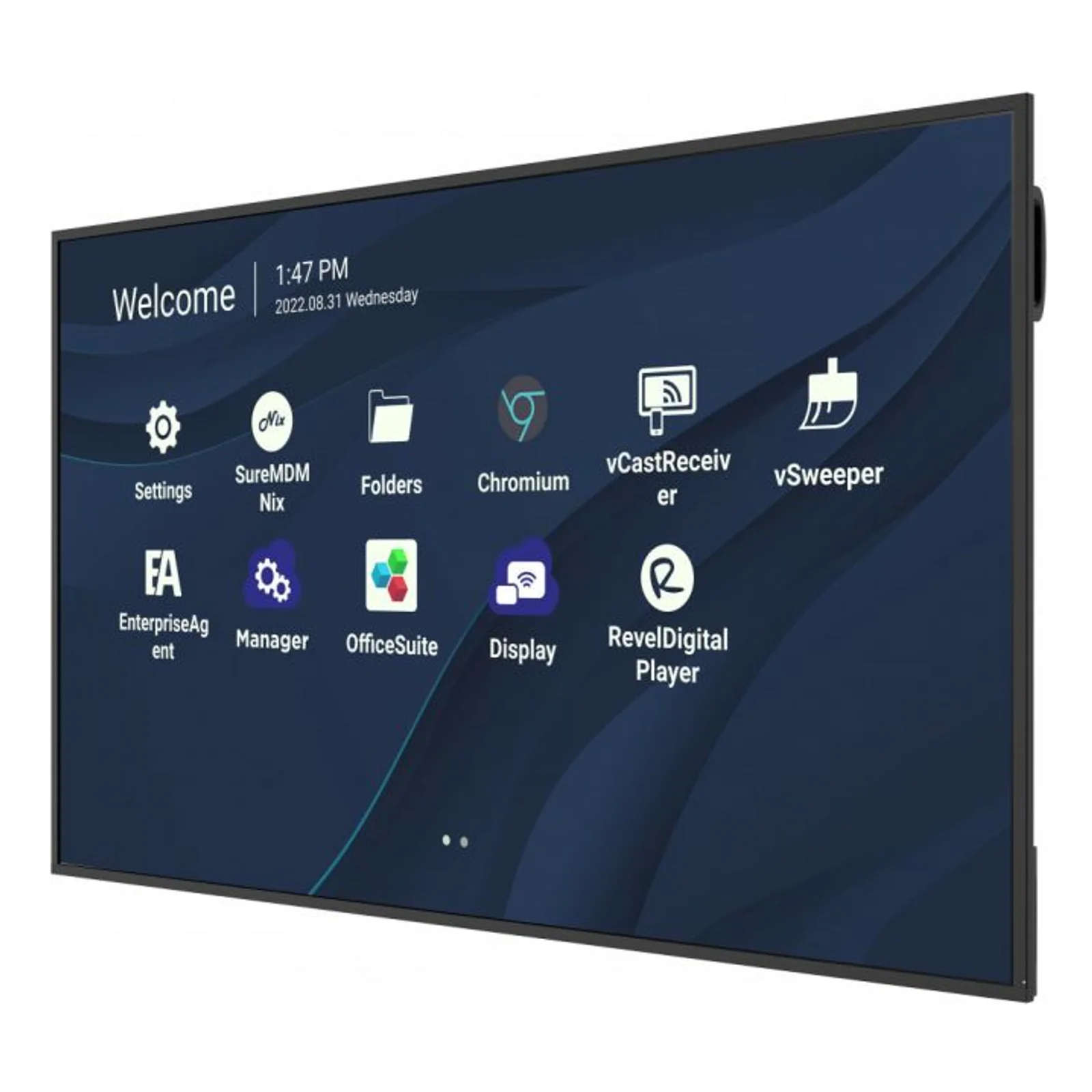 Viewsonic CDE7530 Écran d'affichage dynamique 190,5 cm (75") Wifi 450 cd/m² 4K Ultra HD Noir Intégré dans le processeur Android 11