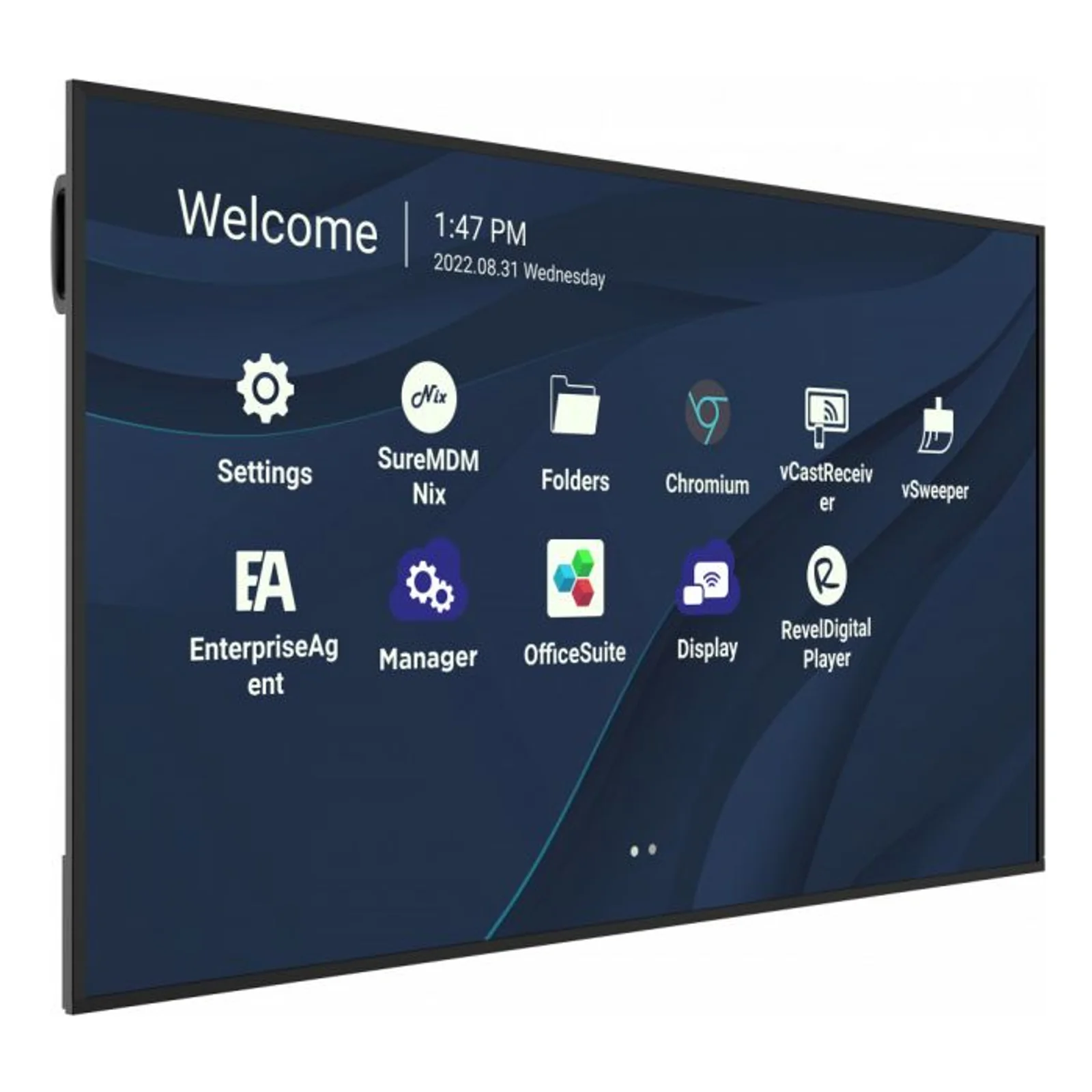 Viewsonic CDE7530 Écran d'affichage dynamique 190,5 cm (75") Wifi 450 cd/m² 4K Ultra HD Noir Intégré dans le processeur Android 11