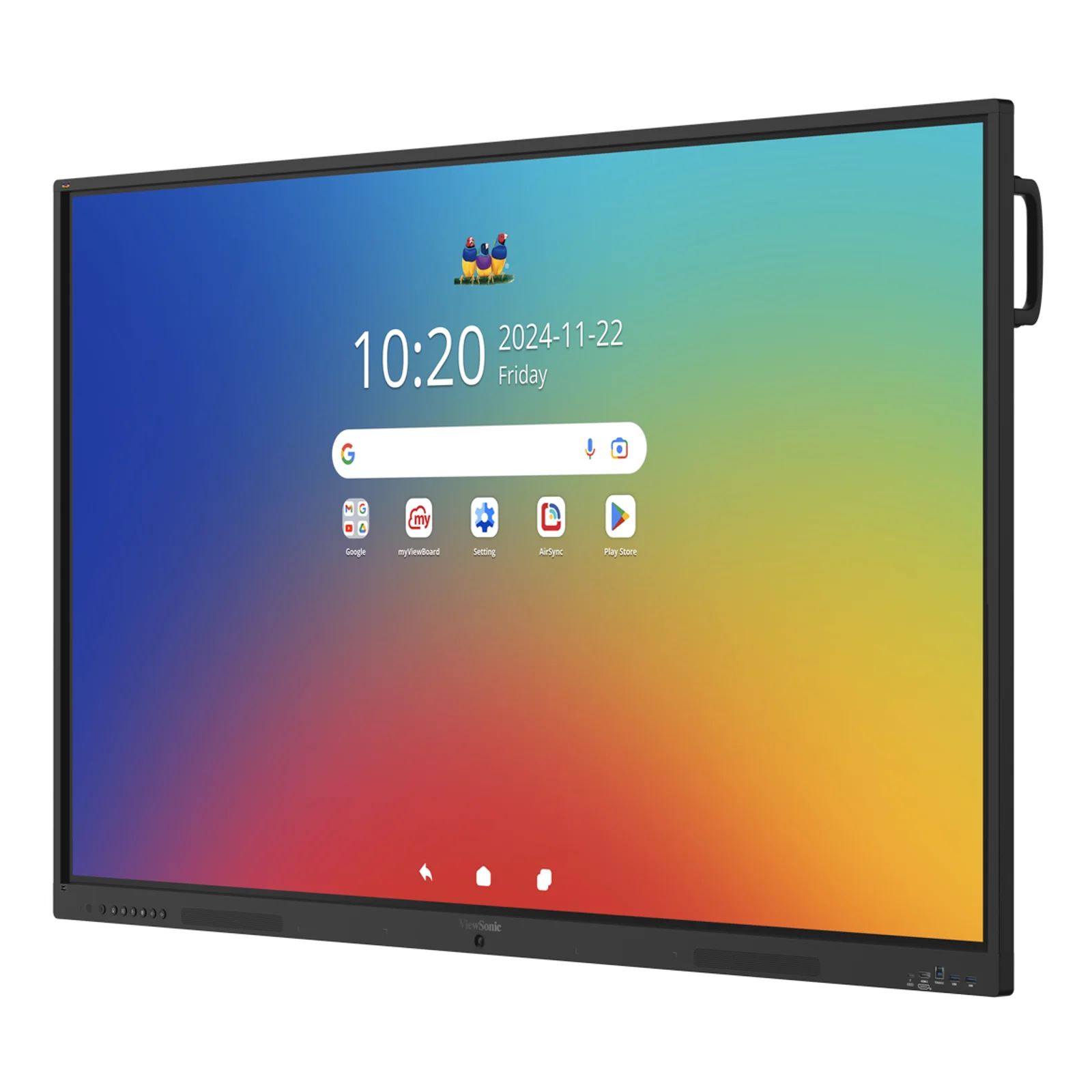 Viewsonic IFP 86IN 4K ANDROID 16 EDLA 64 tableau blanc interactif 2,18 m (86") 3840 x 2160 pixels Écran tactile