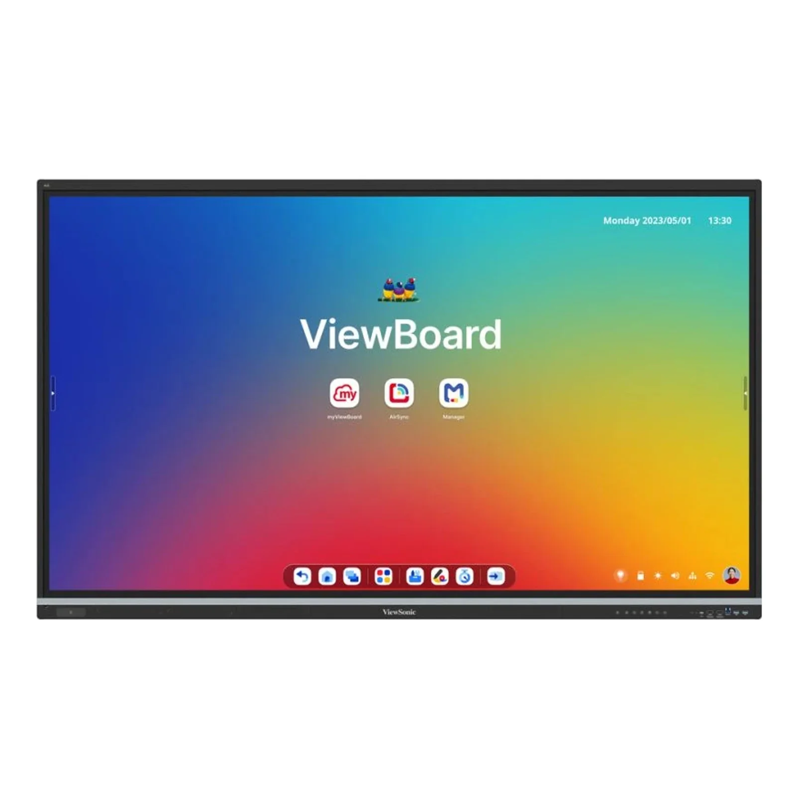 Viewsonic IFP7551-3C tableau blanc interactif 190,5 cm (75") 3840 x 2160 pixels Écran tactile Noir